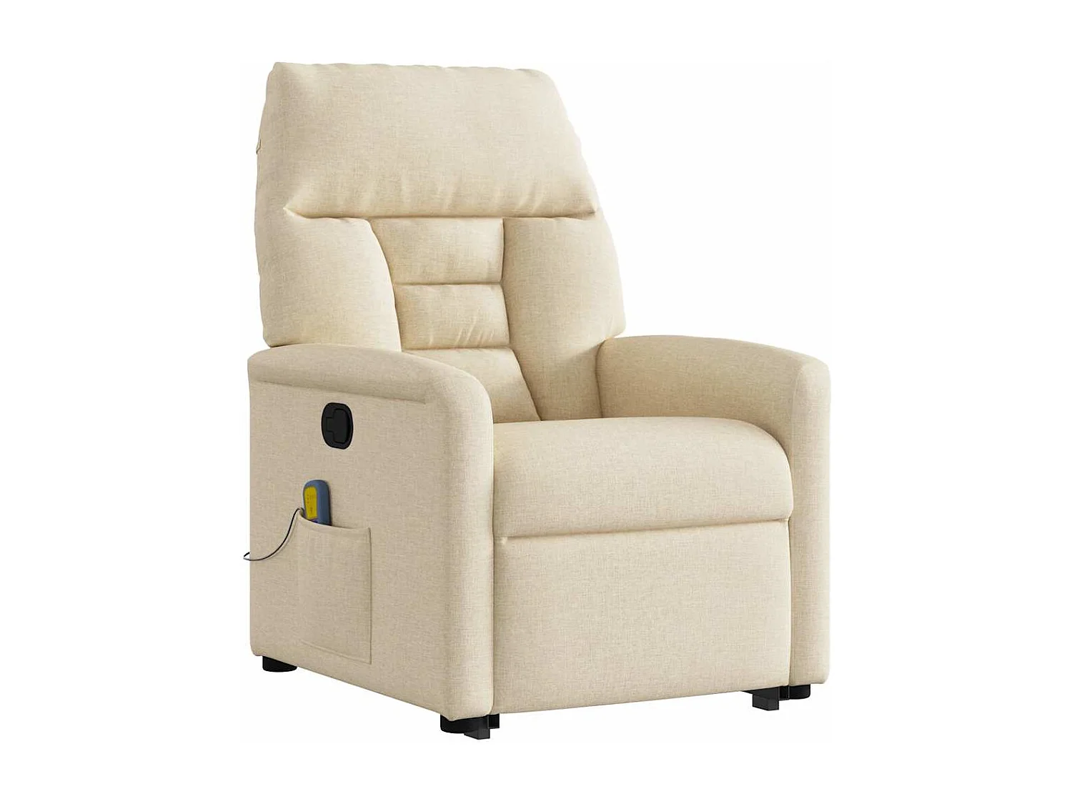 Massagesessel mit Aufstehhilfe | Relaxsessel Creme Stoff SHL48993