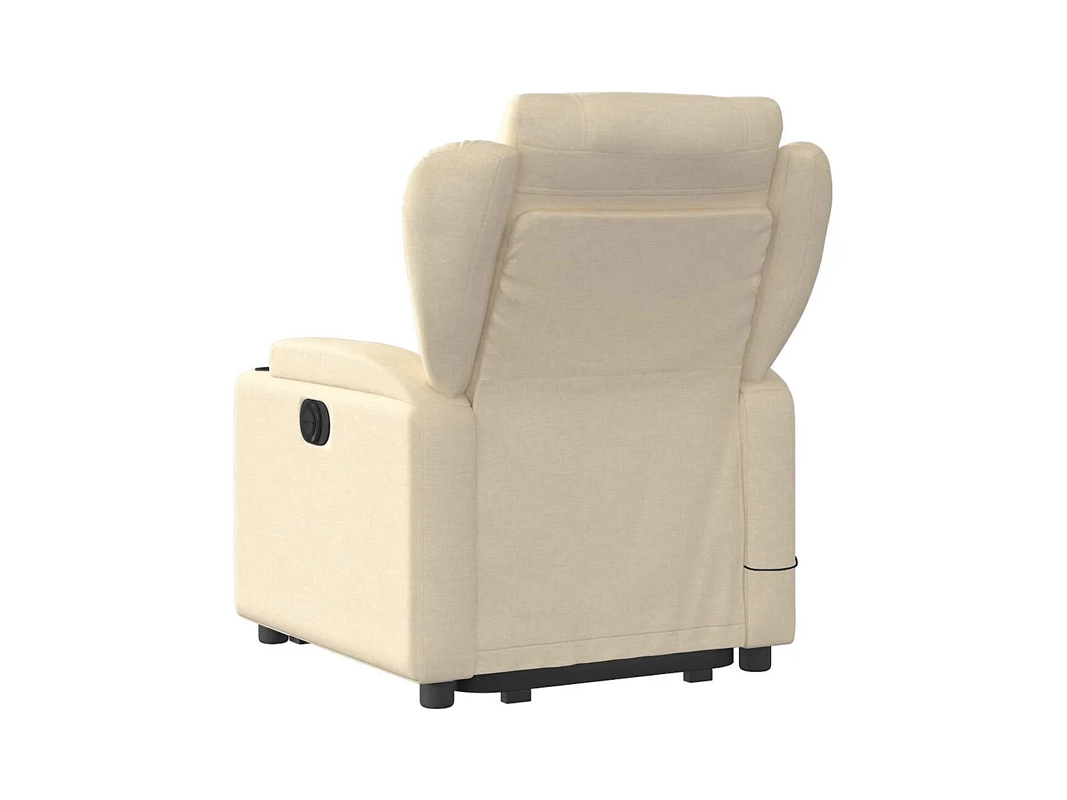 Silla de masaje reclinable de pie de tela color crema SHL4312
