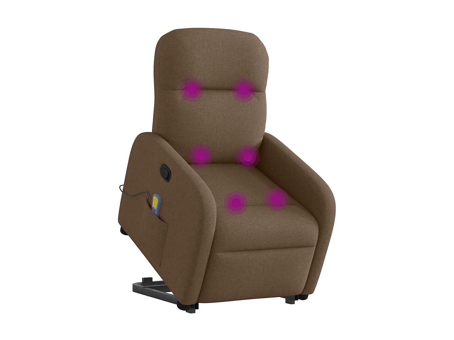 Massagesessel mit Aufstehhilfe | Relaxsessel Braun Stoff SHL95678