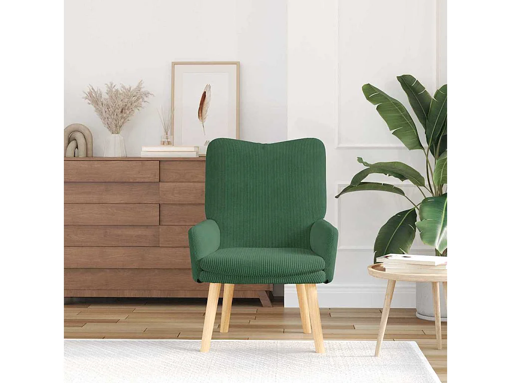 Relaxstoel | Ontspanningsstoel Jungle groen 63 x 67 x 94 cm Stof