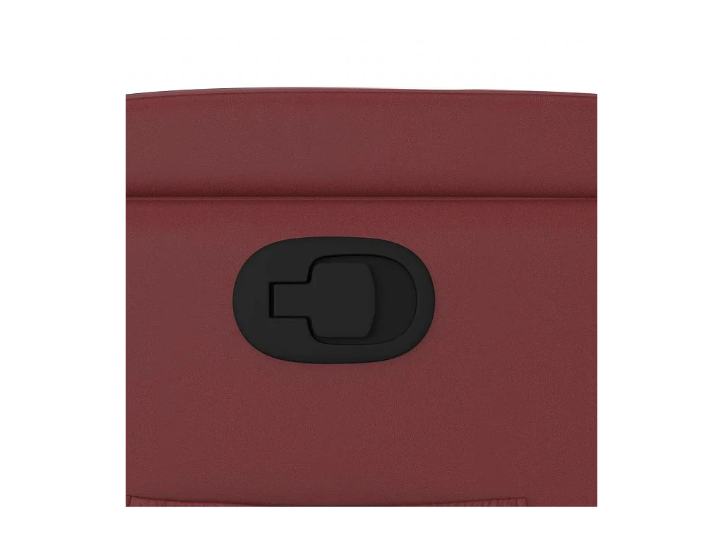Sillón de relax | Sillón reclinable de cuero sintético rojo tinto SHL3304