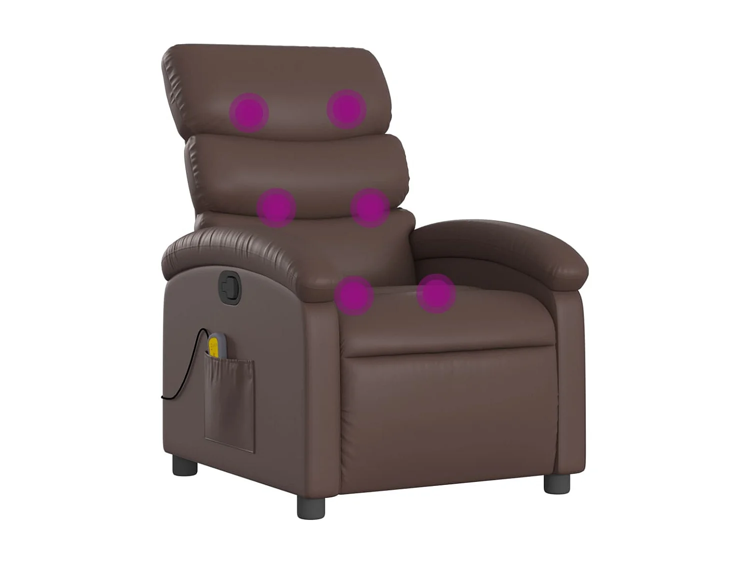 Relaxsessel | Massagesessel Braun Kunstleder SHL66778
