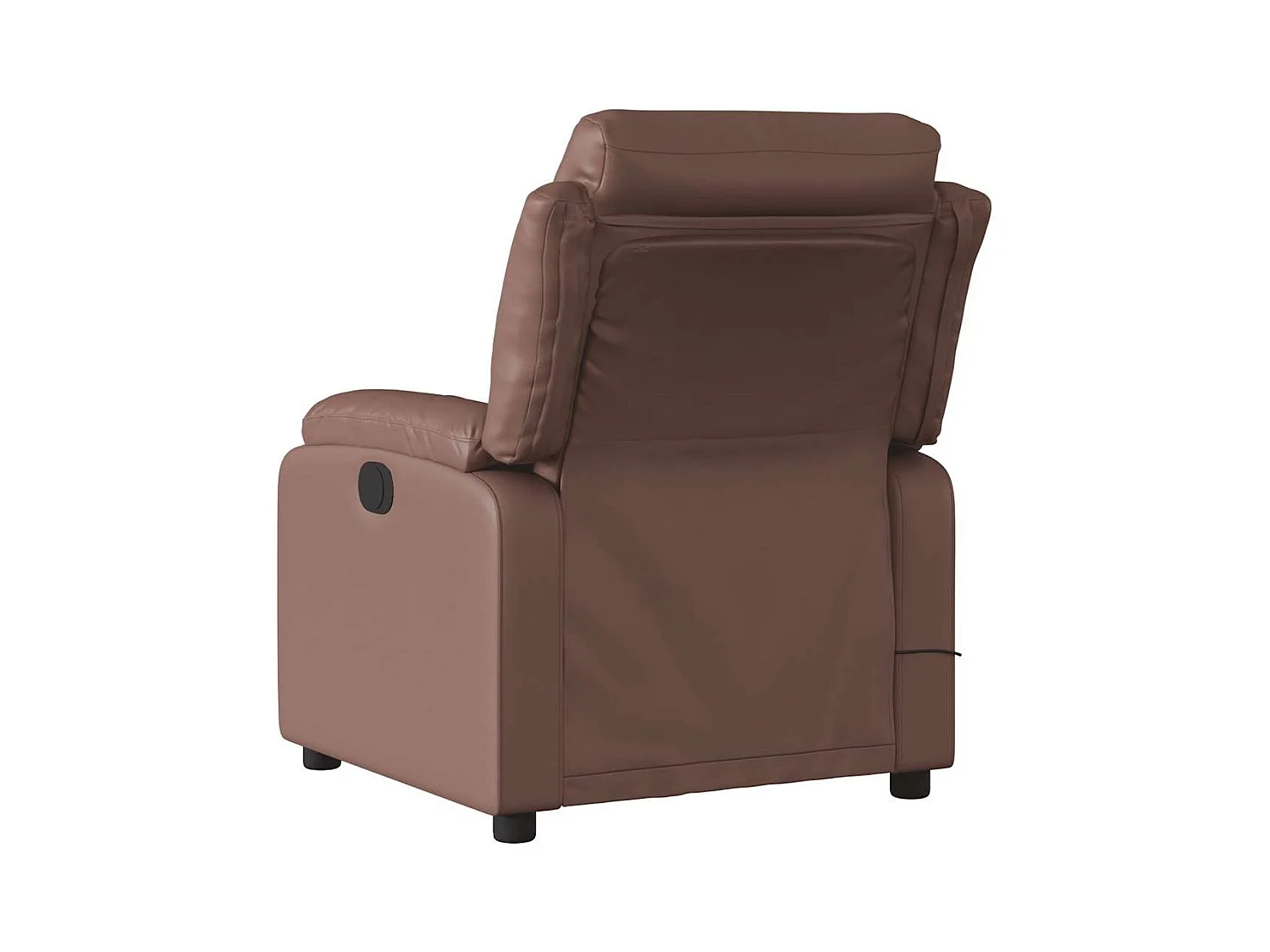Sillón de salón | Silla | Sillón de masaje reclinable eléctrico cuero sintético marrón SHL3740