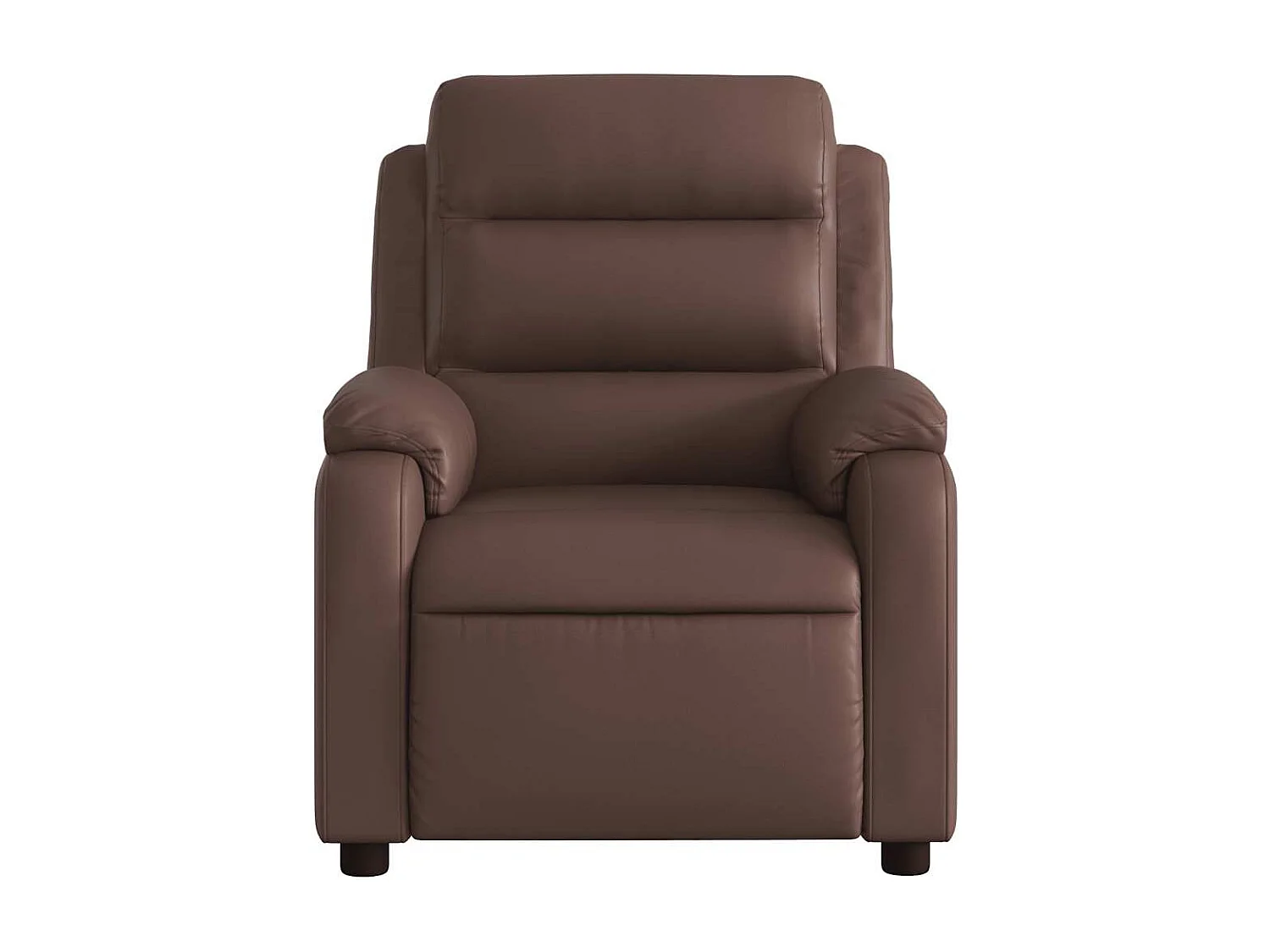 Fauteuil inclinable électrique-Fauteuil de massage pour Salon marron similicuir SHL3247