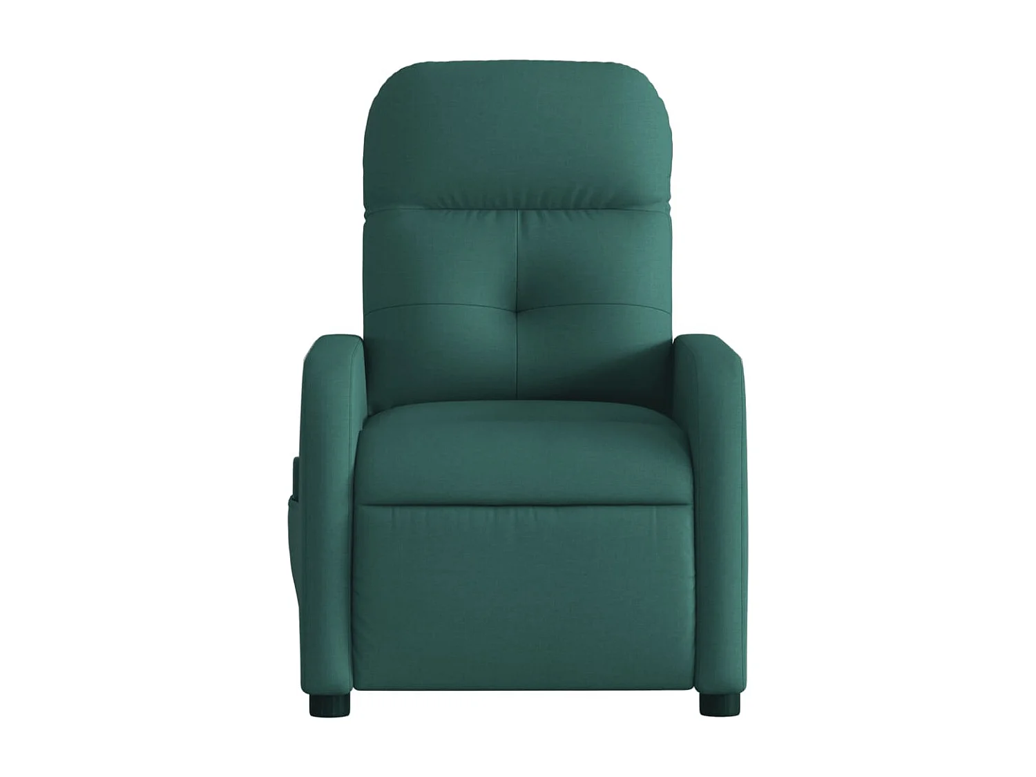 Fauteuil inclinable-Chaise de relax-Fauteuil de Massage vert foncé tissu SHL1717