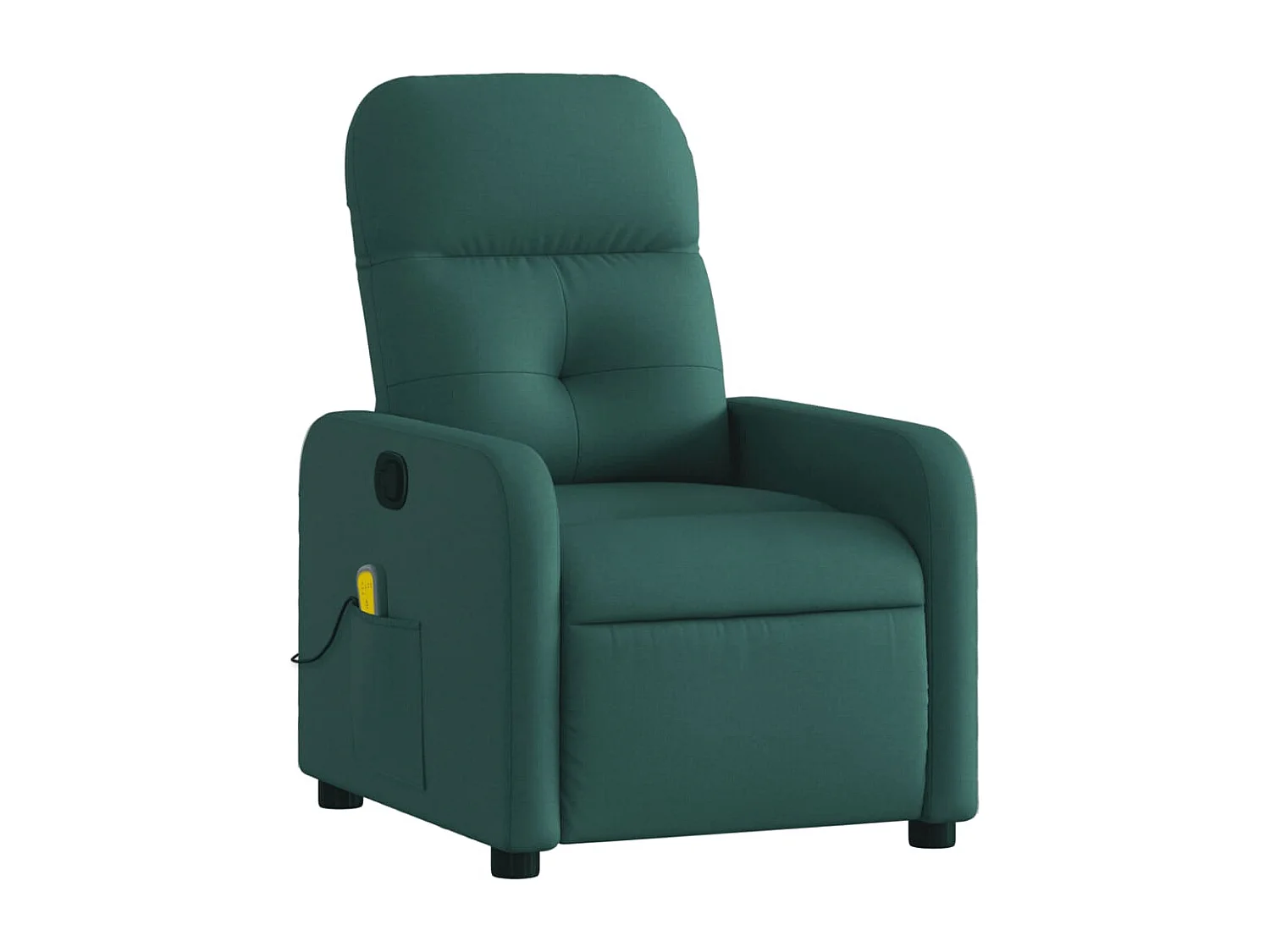 Fauteuil inclinable-Chaise de relax-Fauteuil de Massage vert foncé tissu SHL1717