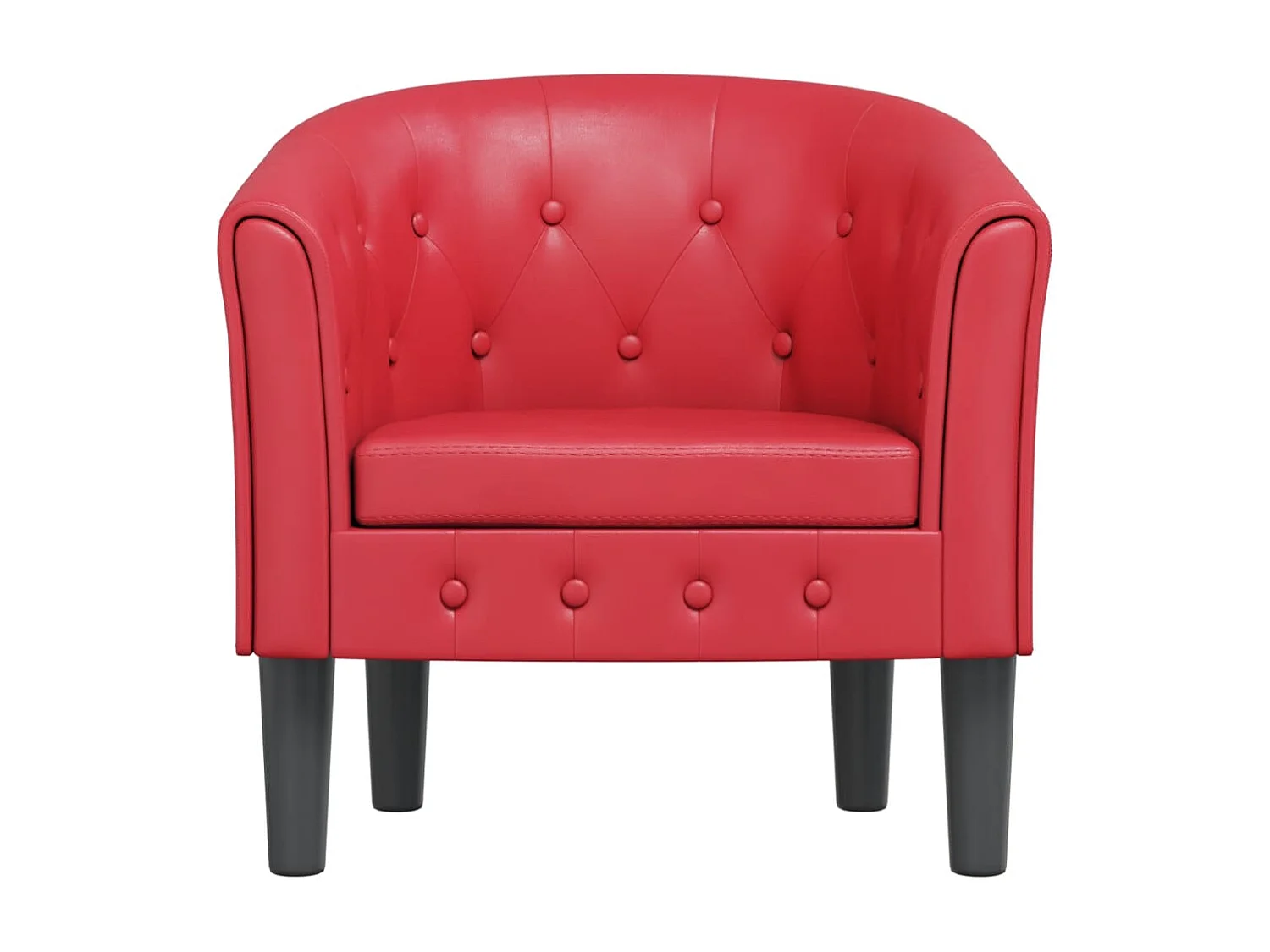 Relaxsessel | Clubsessel Rot Kunstleder SHL11340