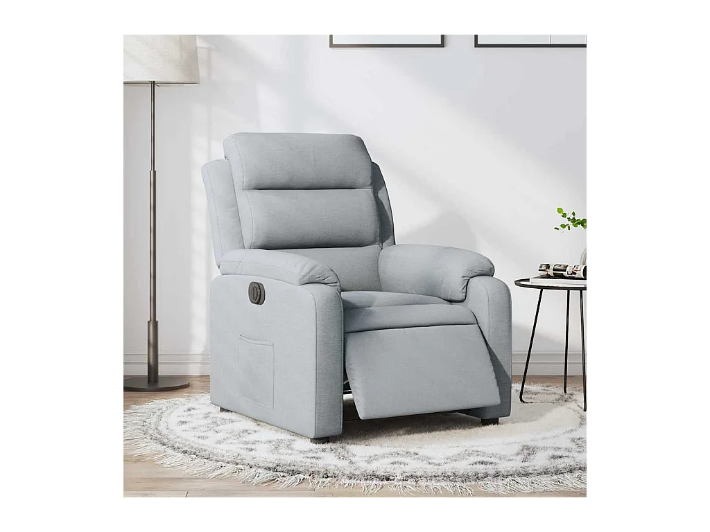 Sillón de relax | Silla | Sillón reclinable eléctrico tela gris claro SHL6215