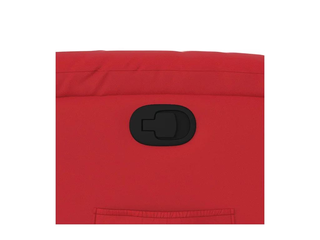 Sillón de relax | Sillón reclinable de cuero sintético rojo SHL3082