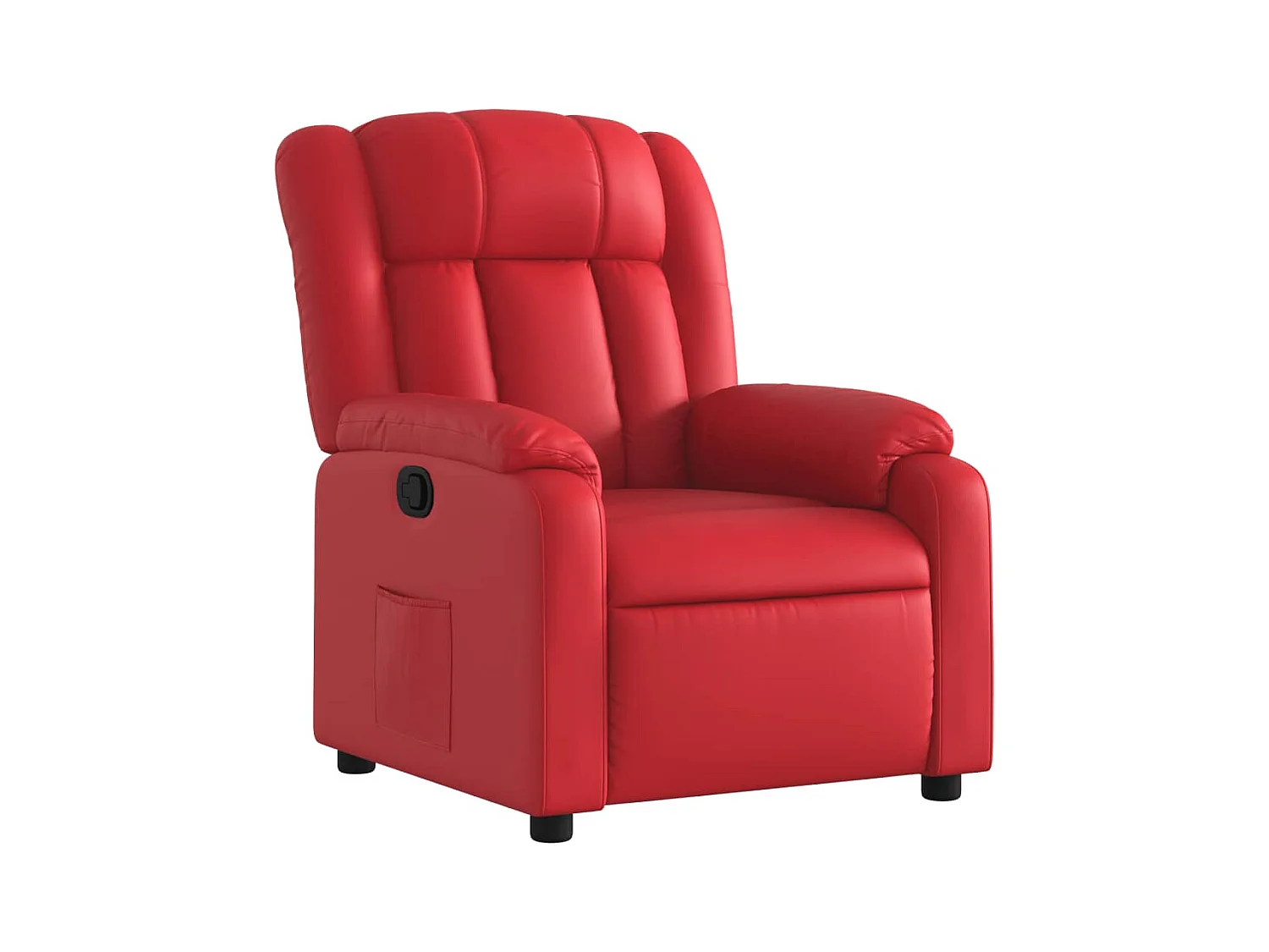 Fauteuil inclinable-Chaise-Fauteuil salon Rouge Similicuir SHL4781
