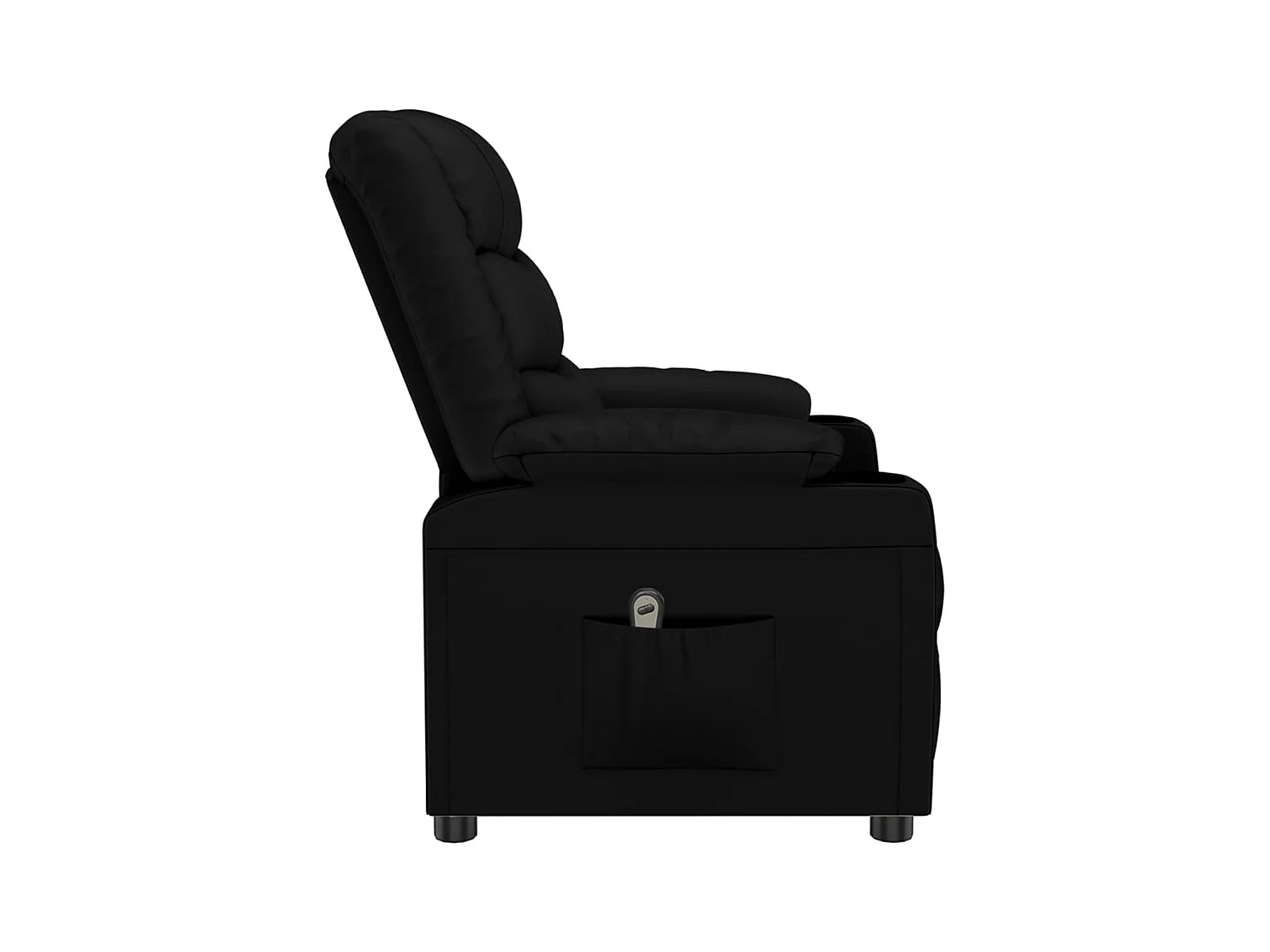 Relaxstoel | Fauteuil elektrisch verstelbaar kunstleer zwart