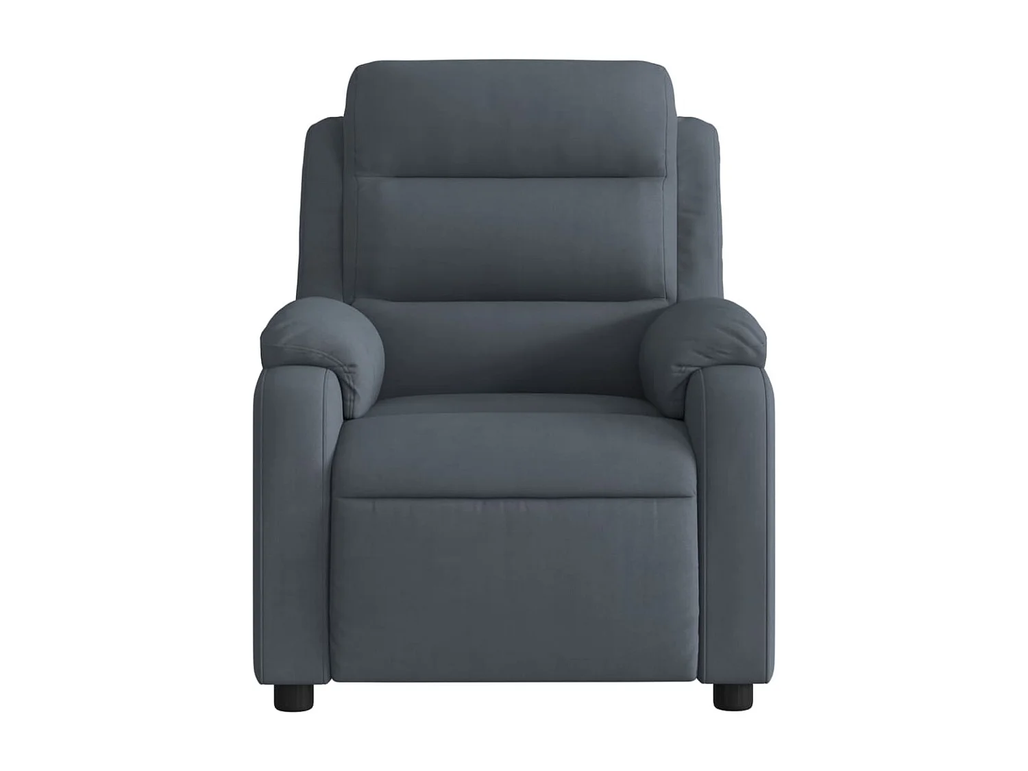 Fauteuil inclinable-Chaise de relax-Fauteuil de Massage gris foncé velours SHL4708