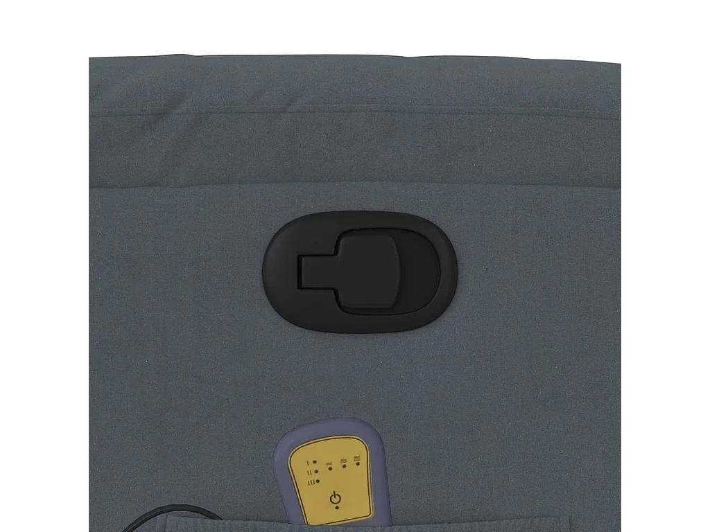 Fauteuil inclinable-Chaise de relax-Fauteuil de Massage gris foncé velours SHL4708