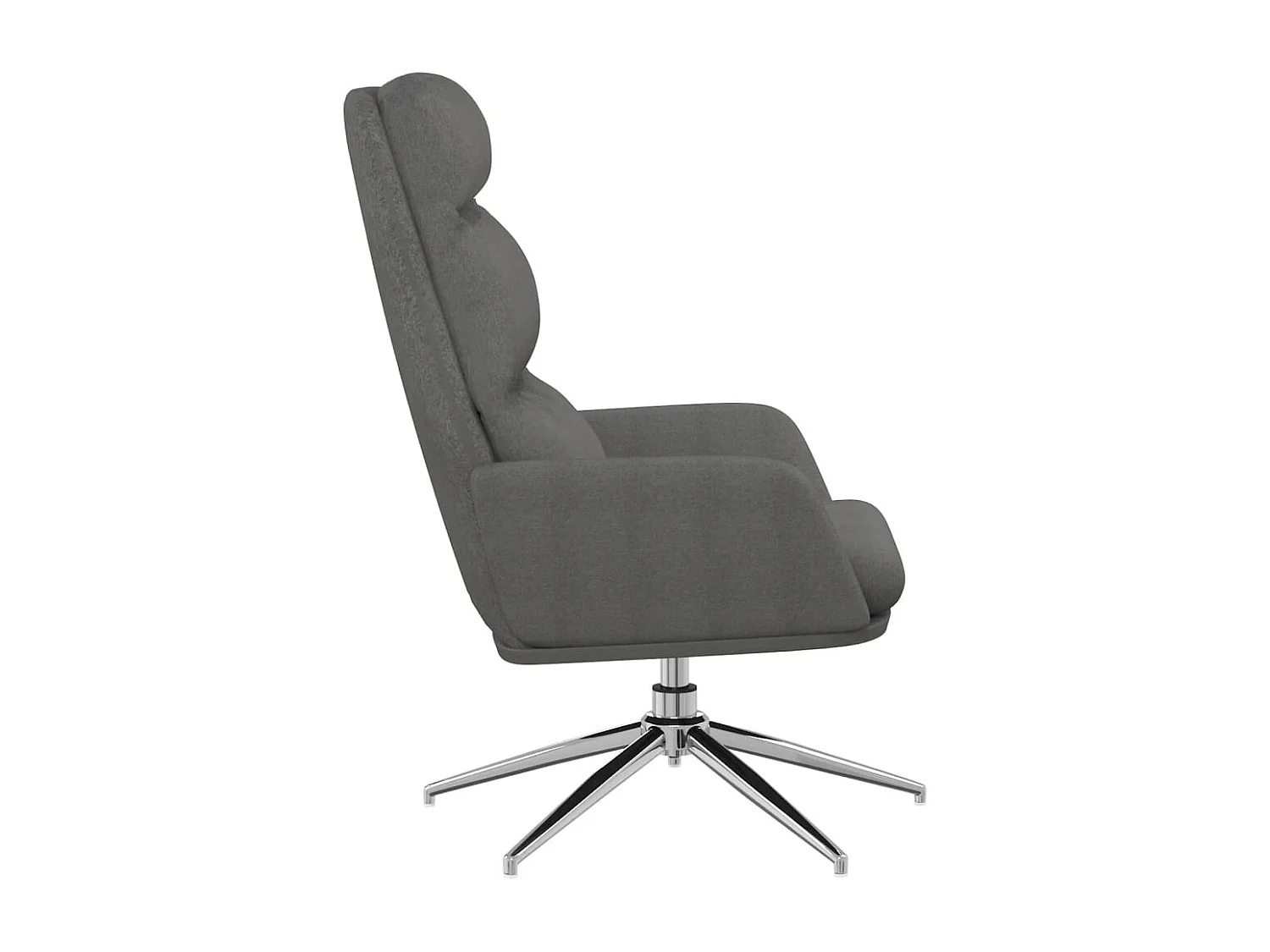 Chaise de relaxation-Fauteuil de Salon Gris clair Tissu SHL4197