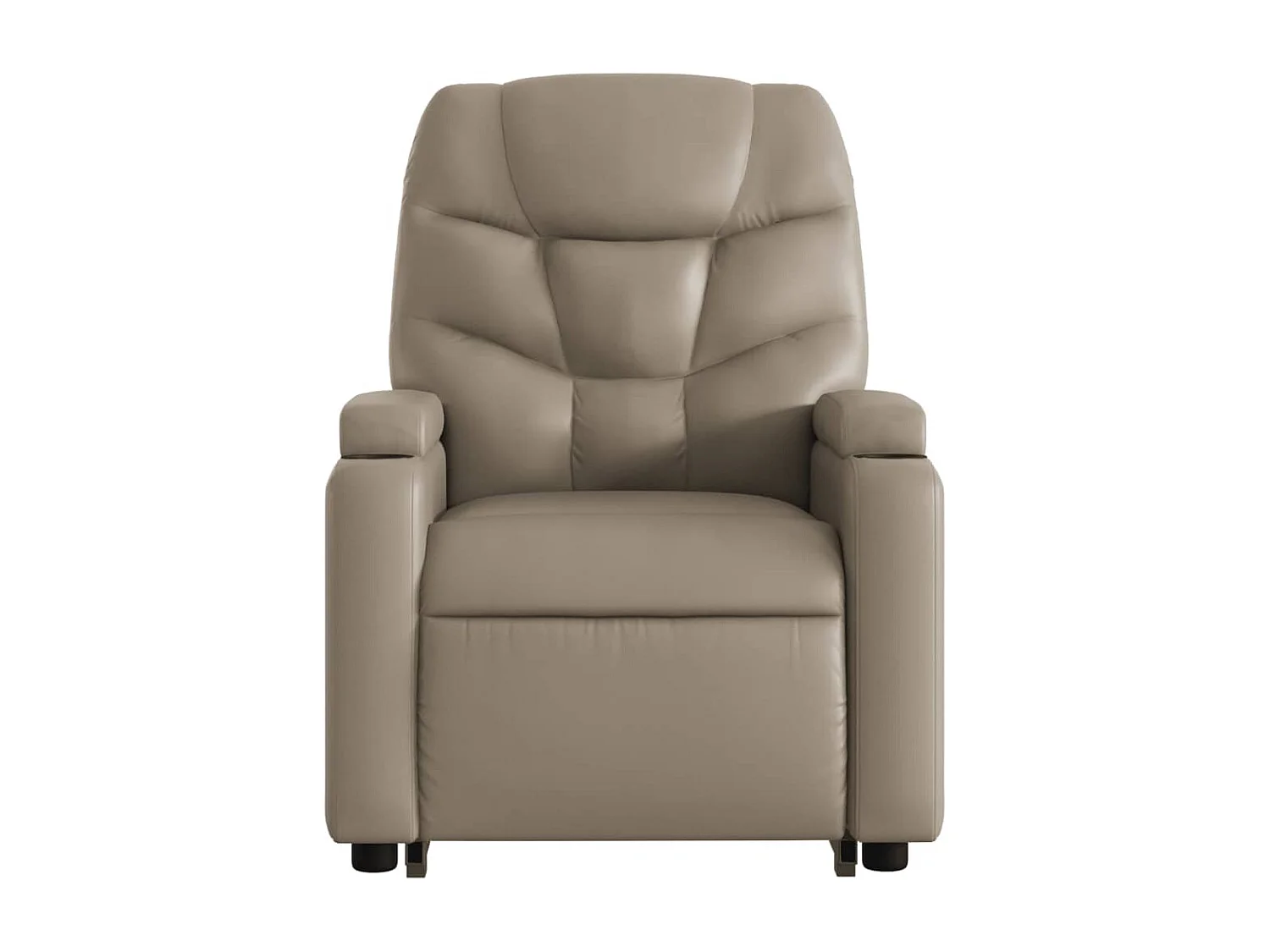 Fauteuil inclinable-Chaise de relax-Fauteuil de Massage Cappuccino Similicuir SHL3870