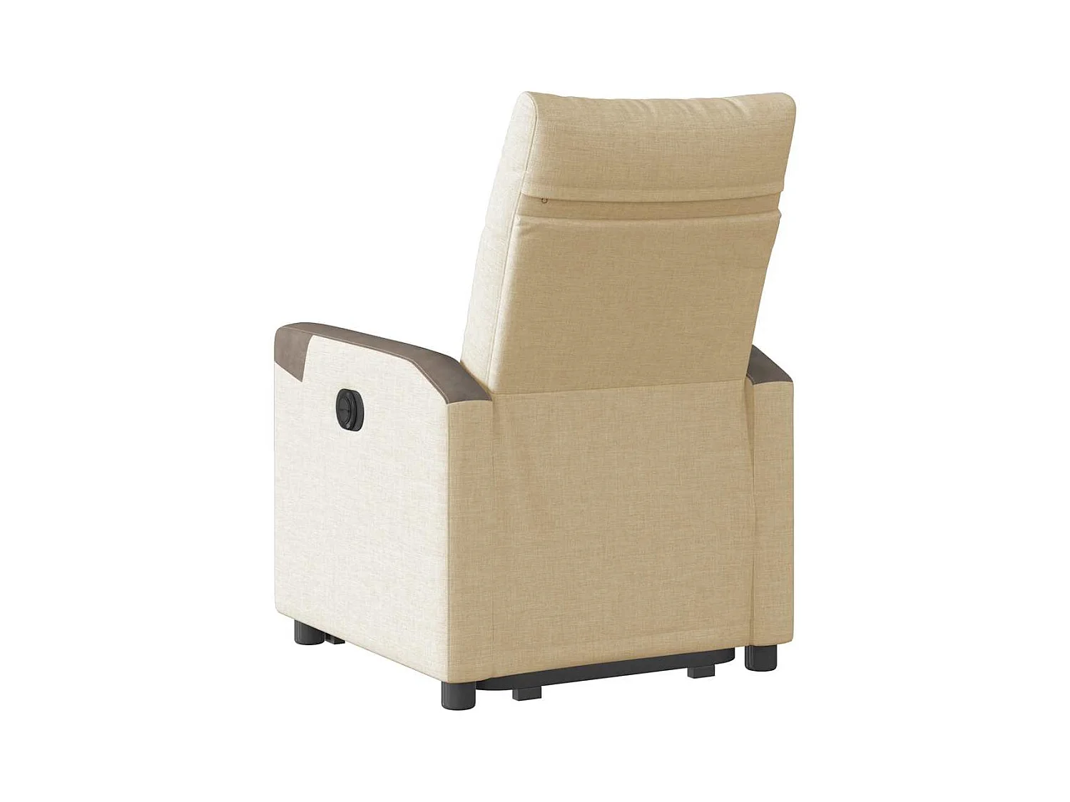 Fauteuil inclinable-Chaise de relax-Fauteuil salon Crème Tissu SHL2616