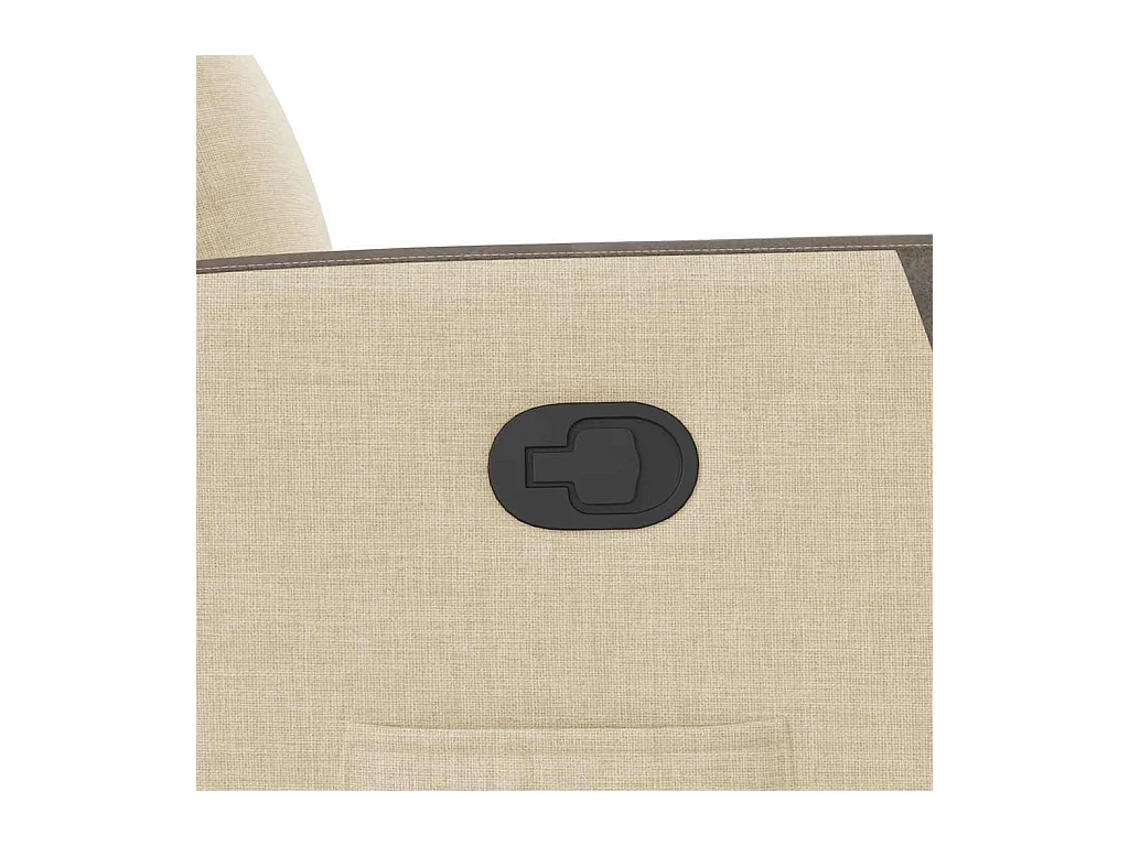 Fauteuil inclinable-Chaise de relax-Fauteuil salon Crème Tissu SHL2616