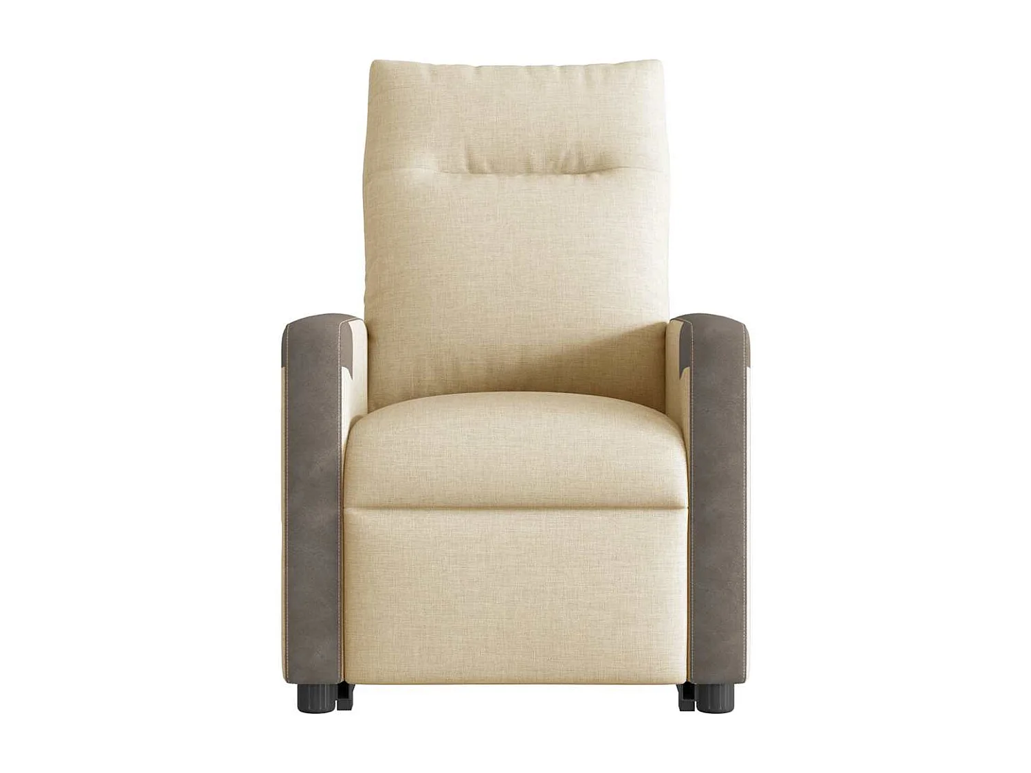 Fauteuil inclinable-Chaise de relax-Fauteuil salon Crème Tissu SHL2616