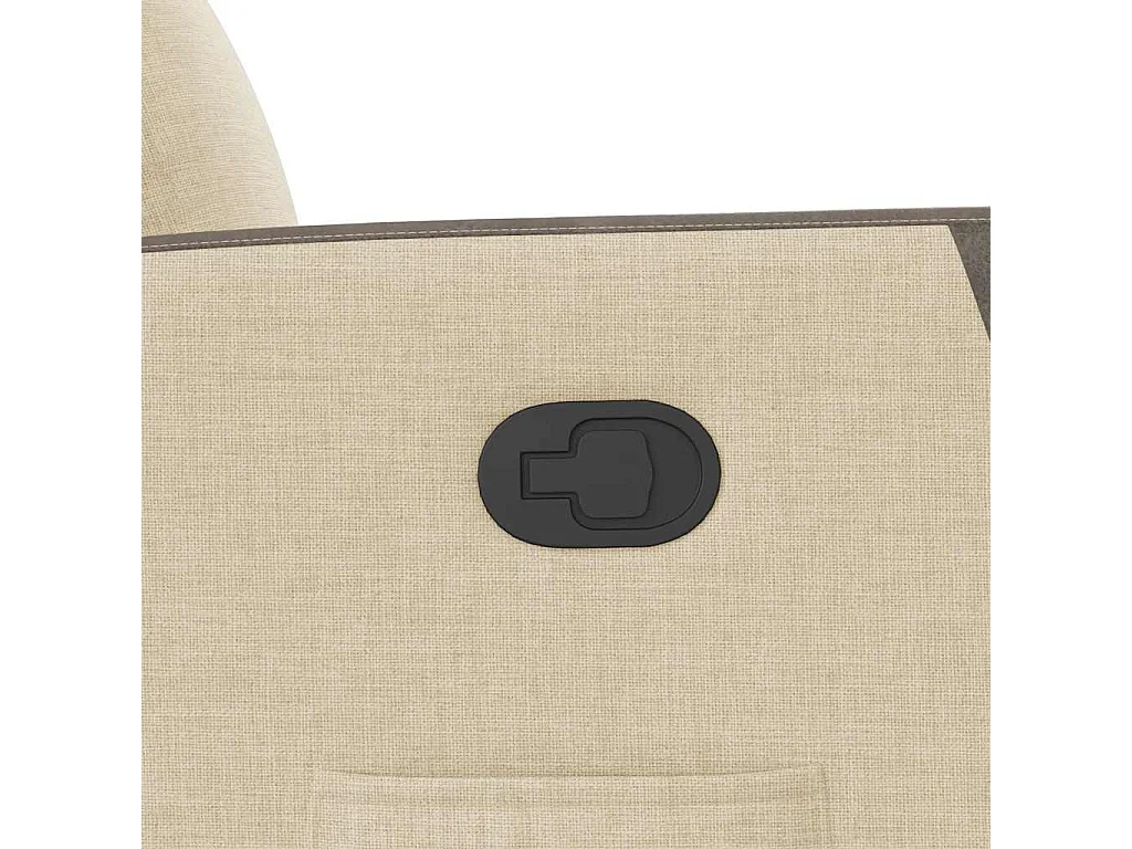 Fauteuil inclinable-Chaise de relax-Fauteuil salon Crème Tissu SHL2616