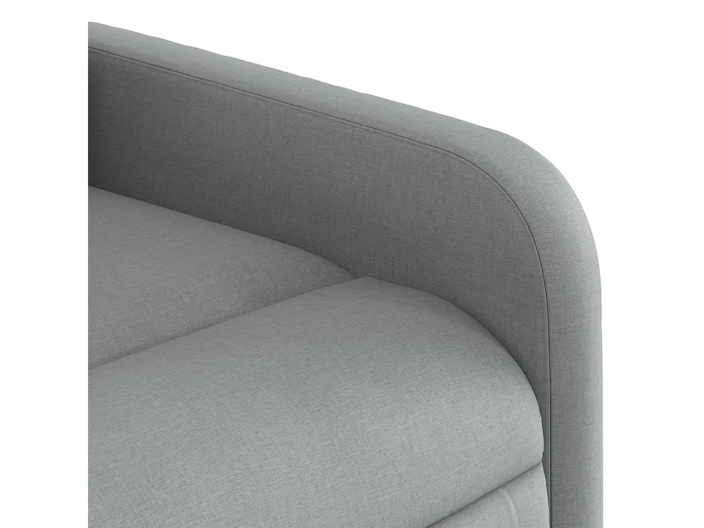 Sillón de relax | Sillón reclinable de masaje de tela gris claro SHL2035