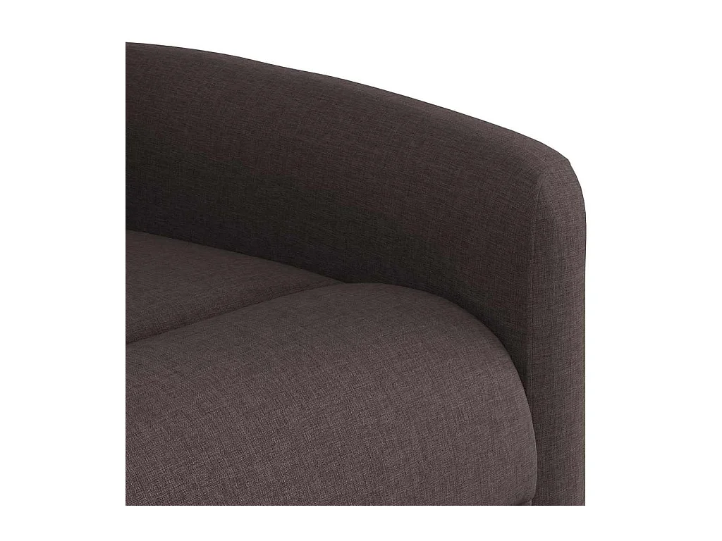 Sillón de salón | Silla | Sillón de masaje reclinable de tela marrón oscuro SHL5182