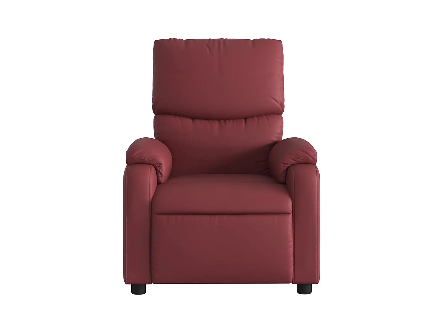 Sillón de salón | Silla | Sillón de masaje reclinable cuero sintético rojo tinto SHL3639