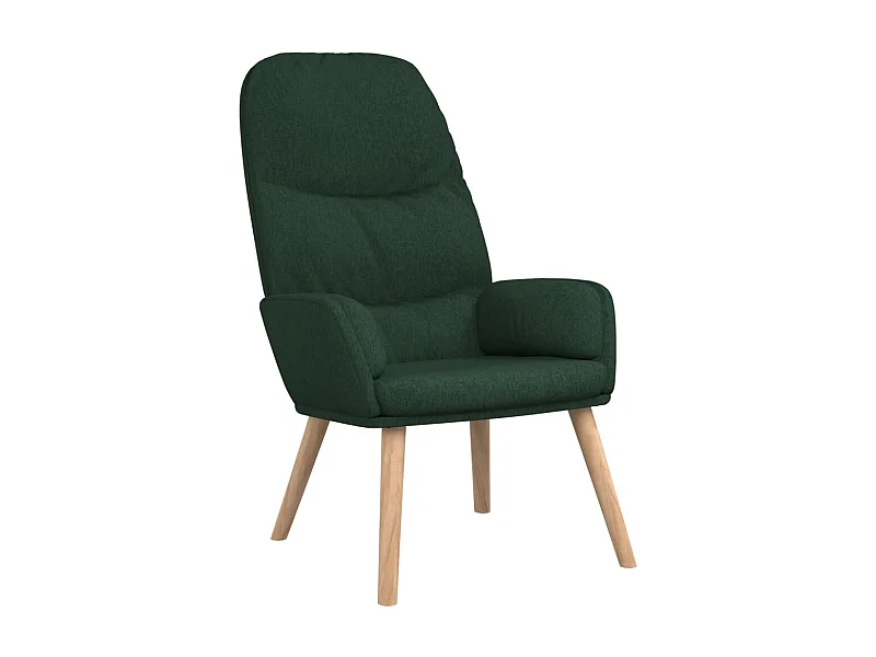 Sillón de relax | Silla de relax de tela verde oscuro SHL4840
