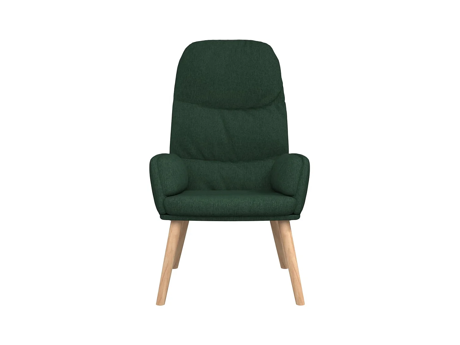 Chaise de relaxation-Fauteuil de Salon Vert foncé Tissu SHL3430