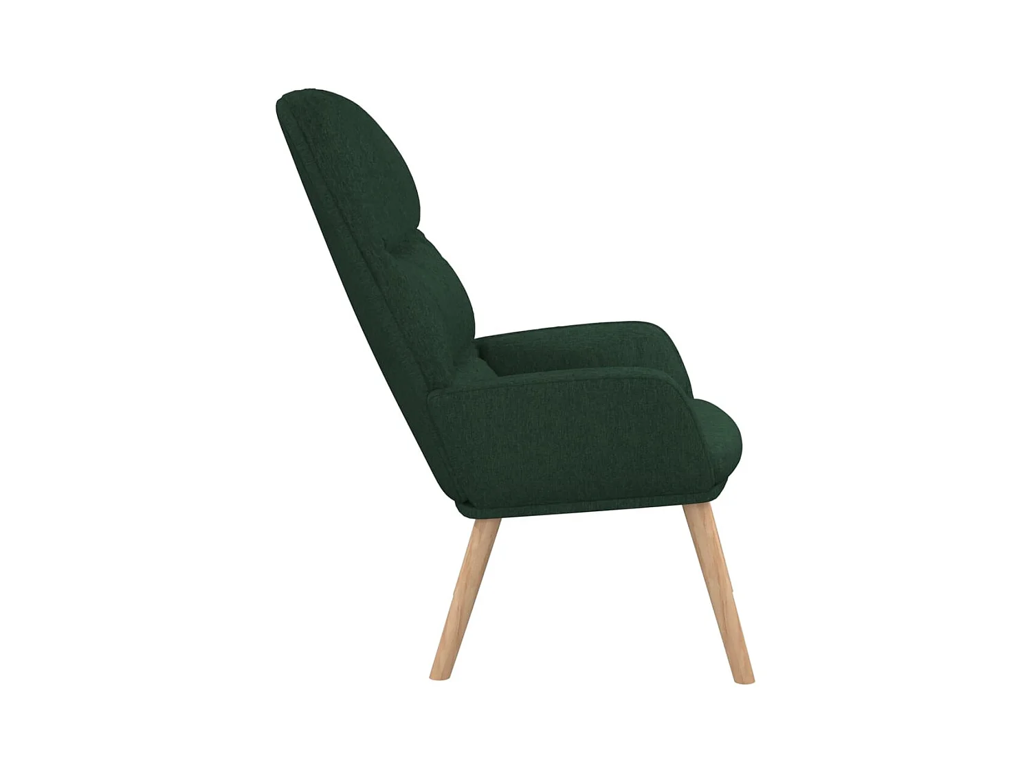 Sillón de relax | Silla de relax de tela verde oscuro SHL4840