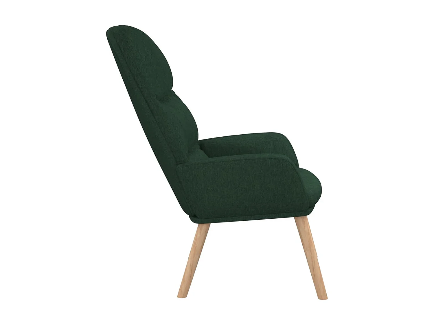 Sillón de relax | Silla de relax de tela verde oscuro SHL4840