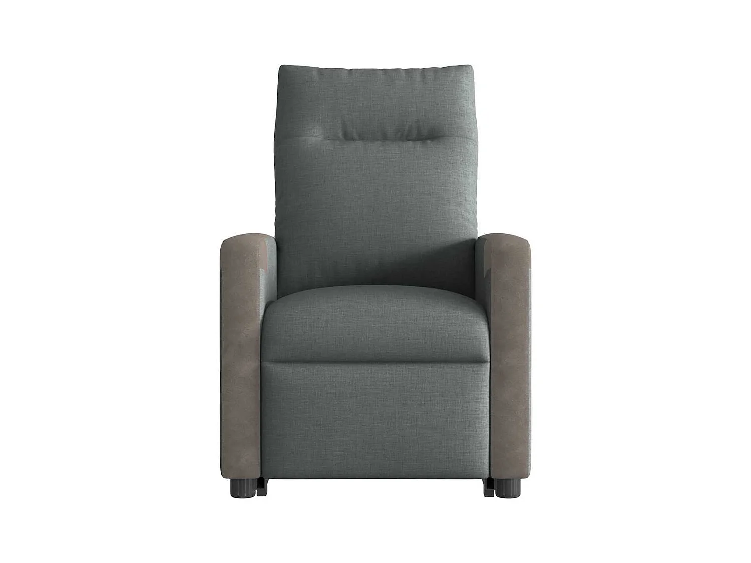 Silla de masaje reclinable de pie de tela gris oscuro SHL4794