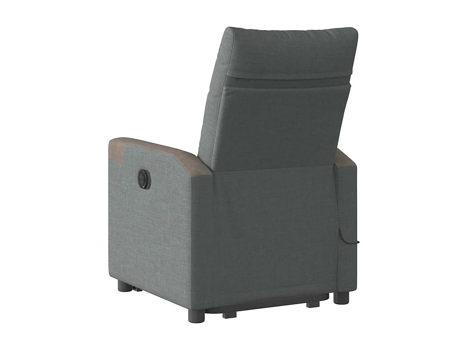 Silla de masaje reclinable de pie de tela gris oscuro SHL4794