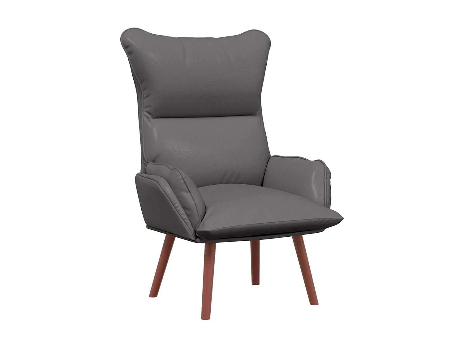 Relaxsessel | Lounge Sessel für Wohnzimmer Grau 69x74x93 cm Kunstleder SHL24884
