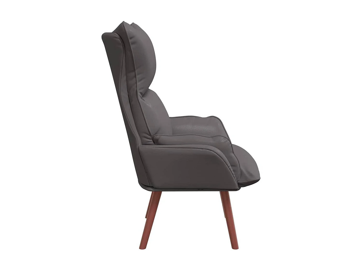 Relaxsessel | Lounge Sessel für Wohnzimmer Grau 69x74x93 cm Kunstleder SHL24884