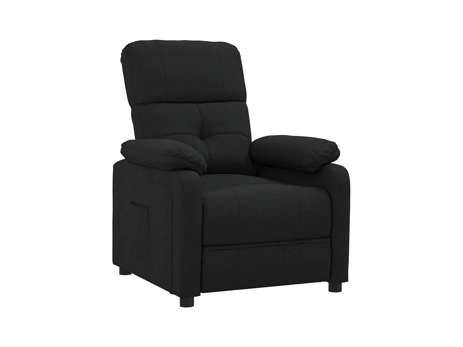 Sillón de relax | Silla | Sillón reclinable de tela negro SHL8724