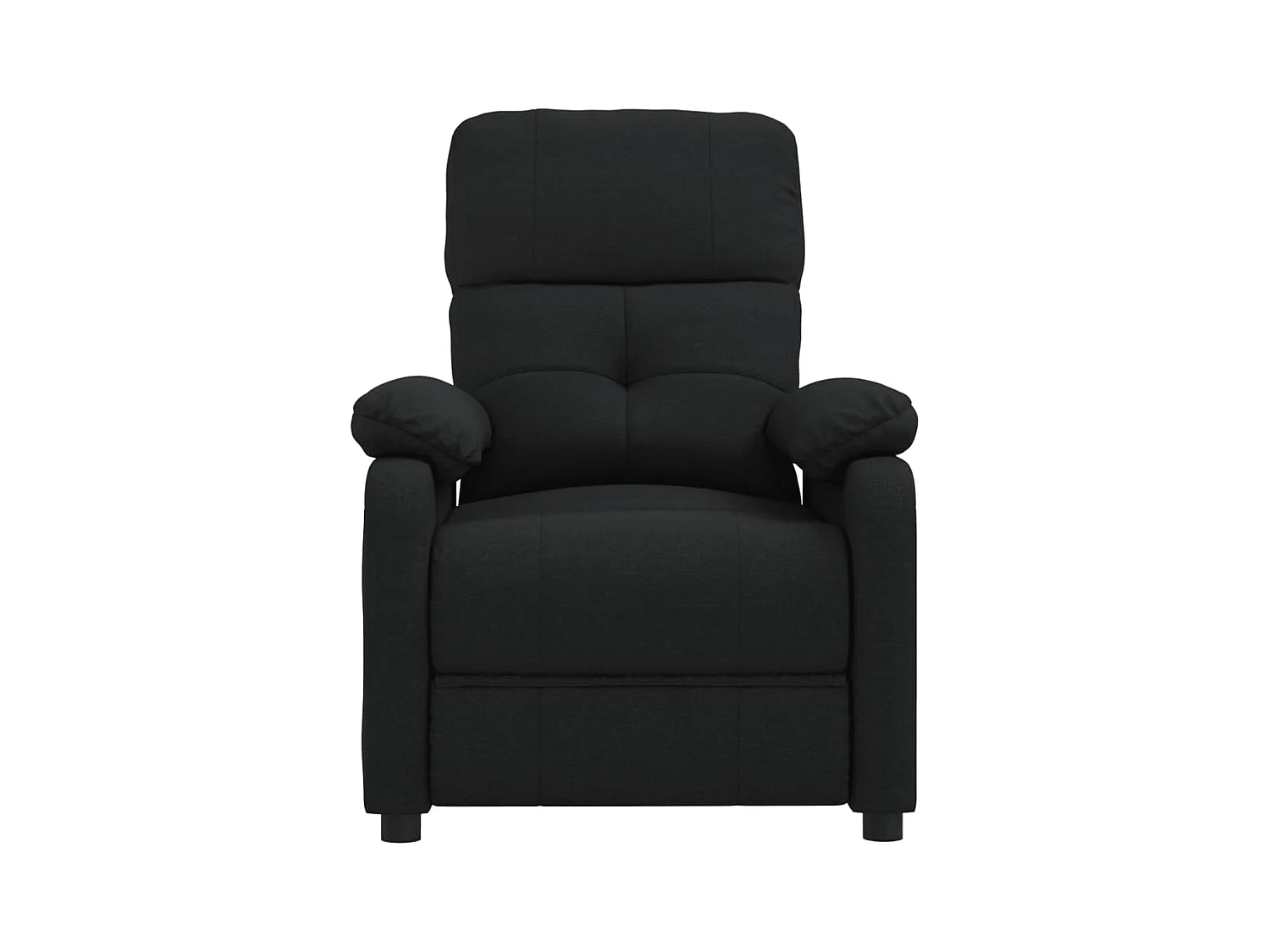 Sillón de relax | Silla | Sillón reclinable de tela negro SHL8724