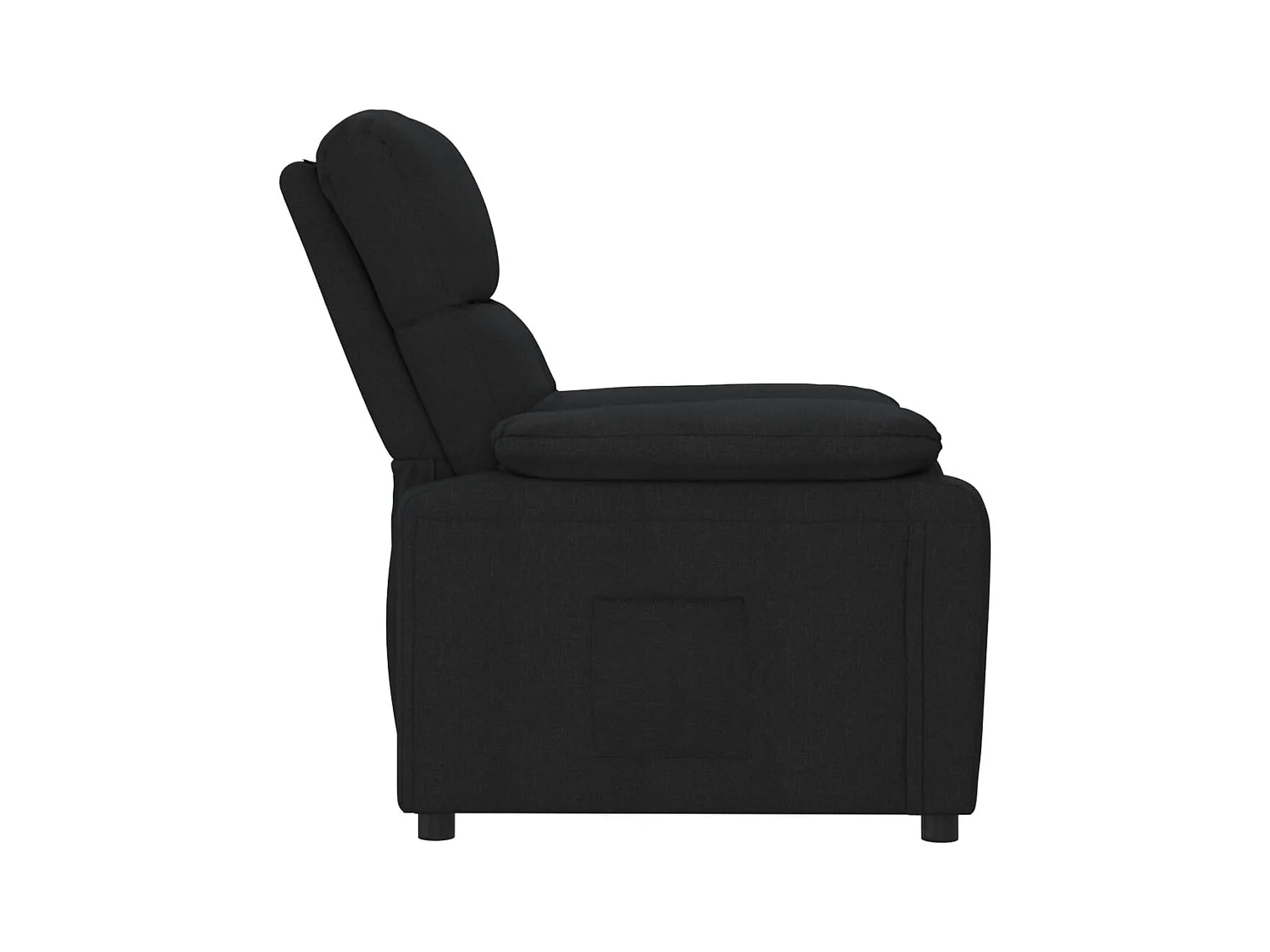 Sillón de relax | Silla | Sillón reclinable de tela negro SHL8724