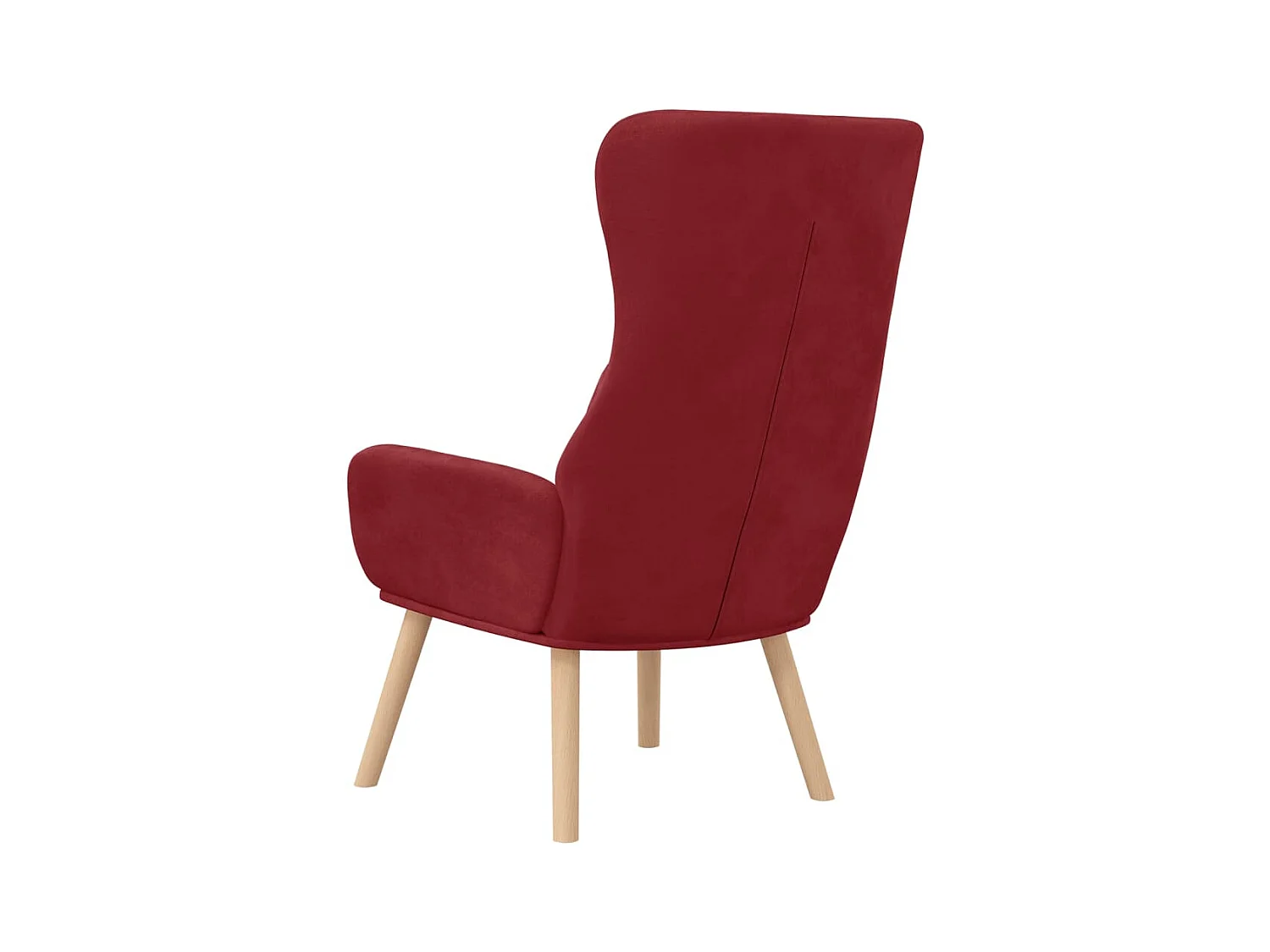 Chaise de relaxation-Fauteuil de Salon Rouge bordeaux Velours SHL3101