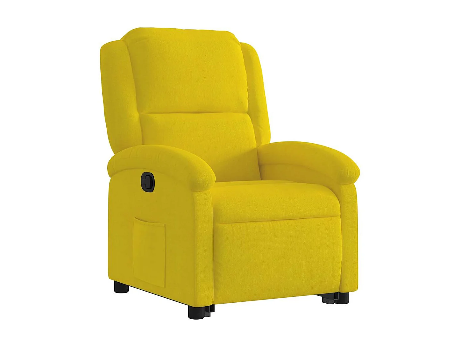 Relaxsessel | Lounge Sessel für Wohnzimmer mit Aufstehhilfe Gelb Samt SHL84478