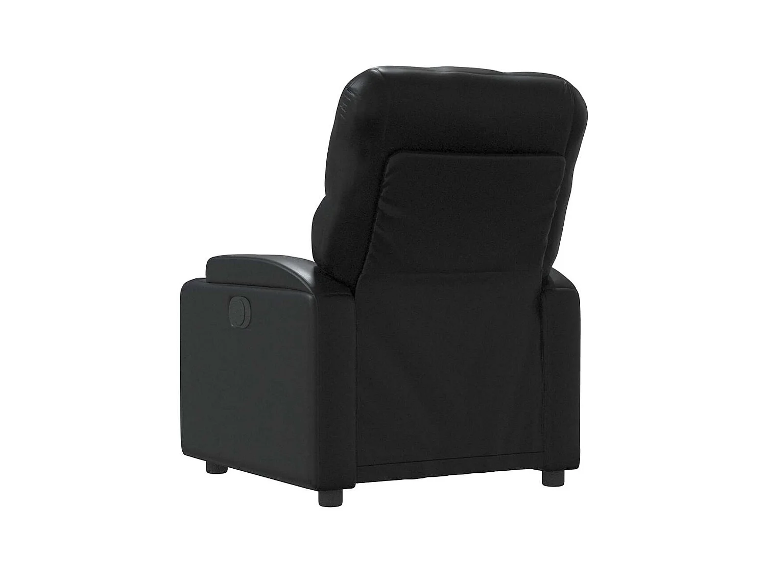 Poltrona de massagens reclinável couro artificial preto SHL825670