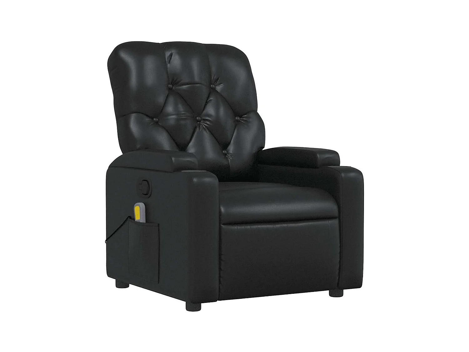 Sillón de salón | Silla | Sillón de masaje reclinable cuero sintético negro SHL7096