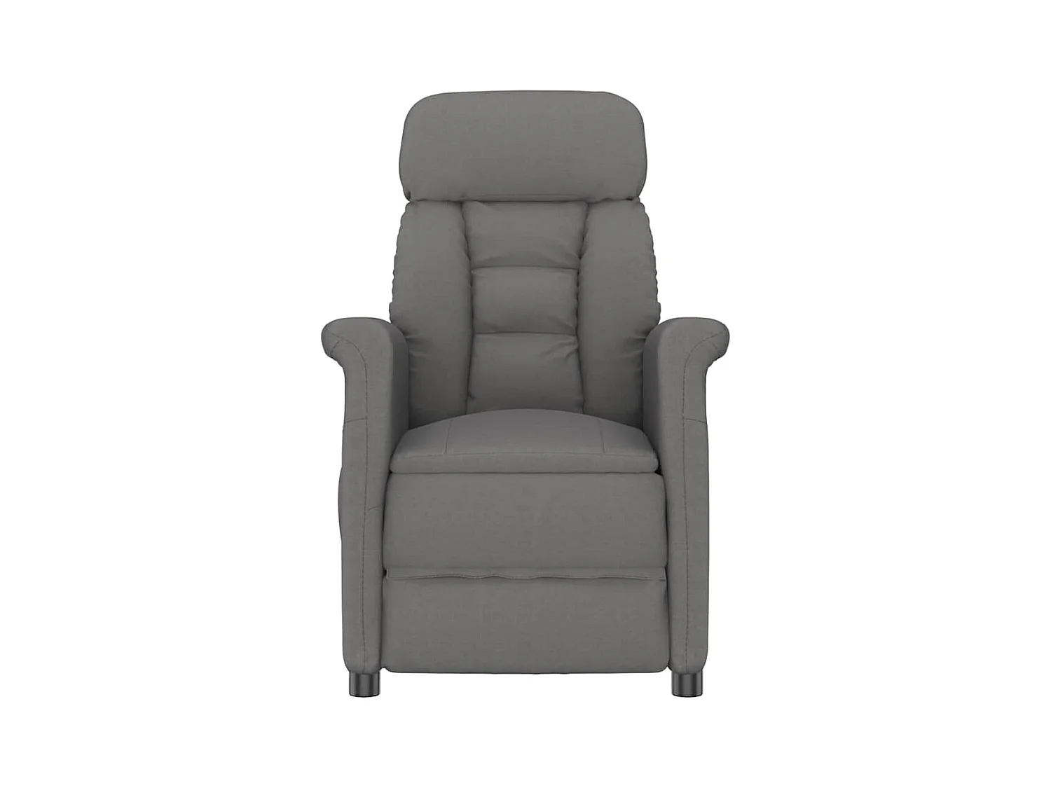 Fauteuil de salon-Fauteuil relax Dark Grey Gris foncé 70.5x96.5x95 cm tissu SHL4873