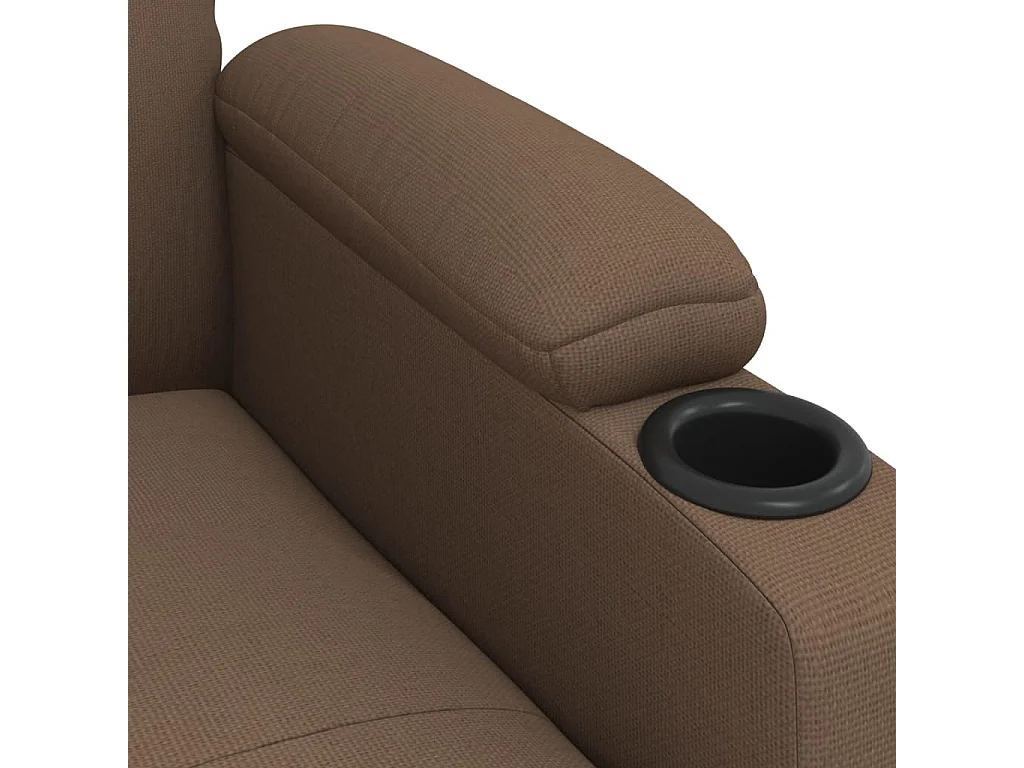 Sillón de relax | Silla | Sillón reclinable eléctrico de tela marrón SHL3626