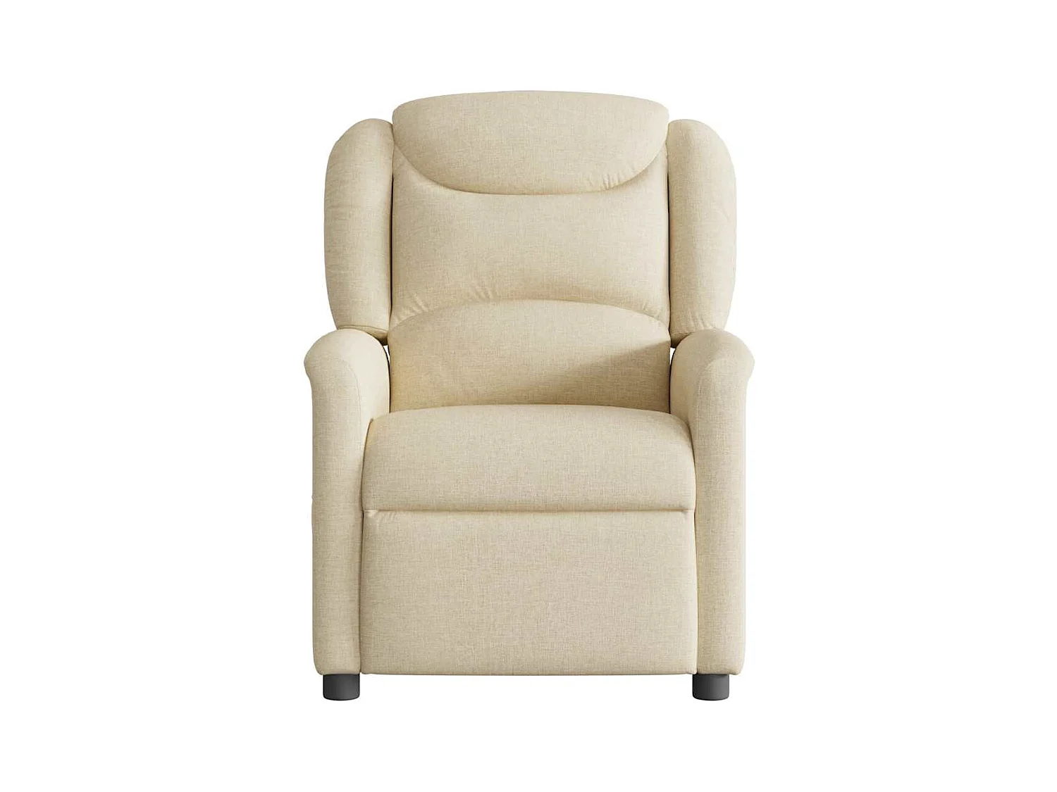 Fauteuil inclinable-Chaise de relax-Fauteuil de Massage Crème Tissu SHL1610