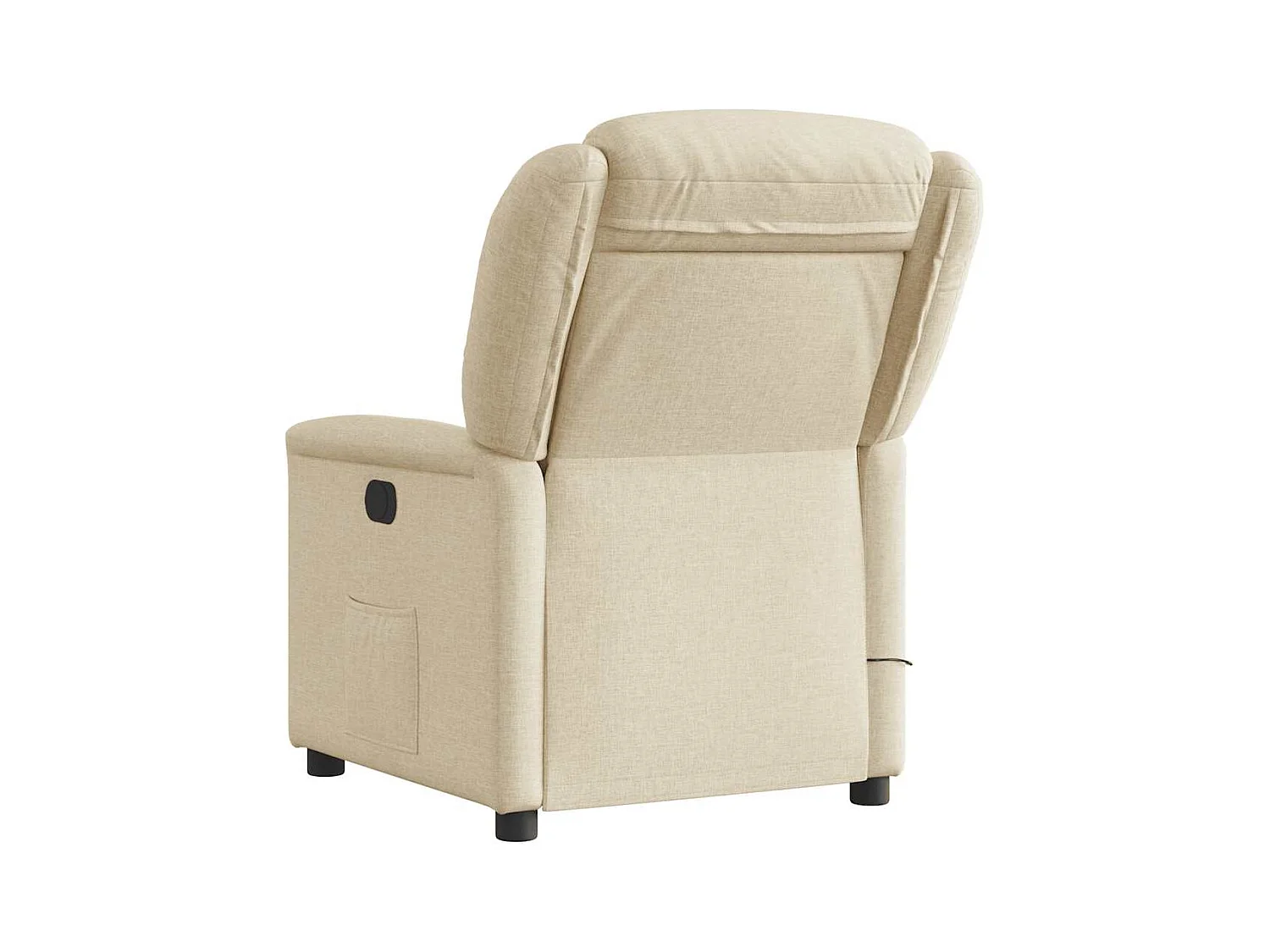 Fauteuil inclinable-Chaise de relax-Fauteuil de Massage Crème Tissu SHL1610