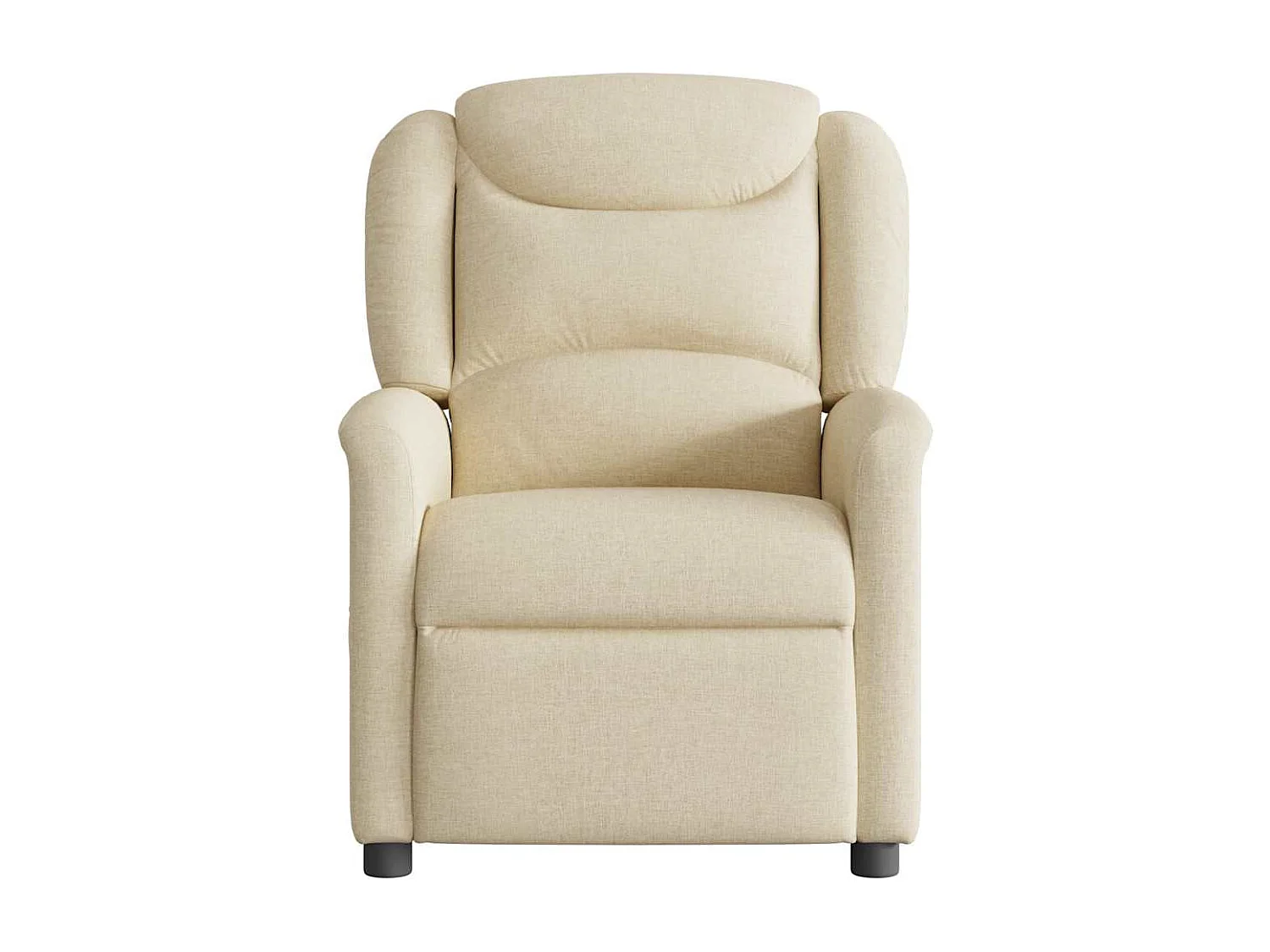 Fauteuil inclinable-Chaise de relax-Fauteuil de Massage Crème Tissu SHL1610