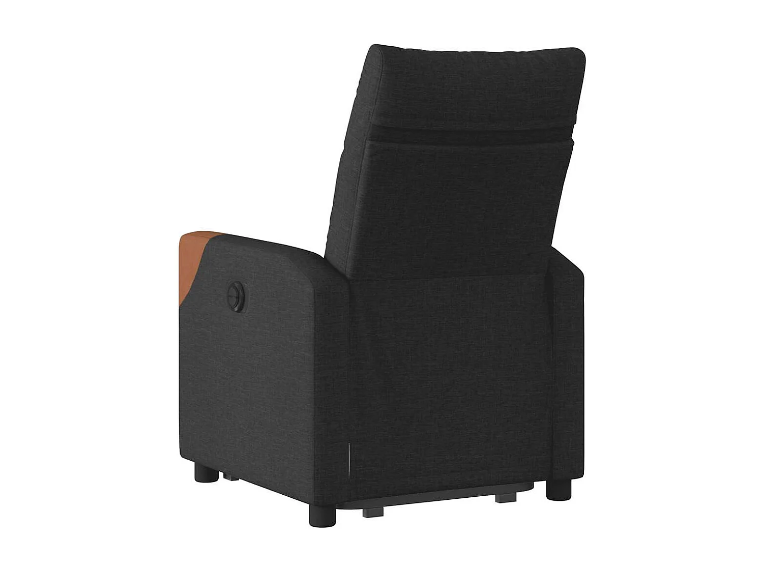 Relaxsessel | Lounge Sessel für Wohnzimmer mit Aufstehhilfe Schwarz Stoff SHL41182