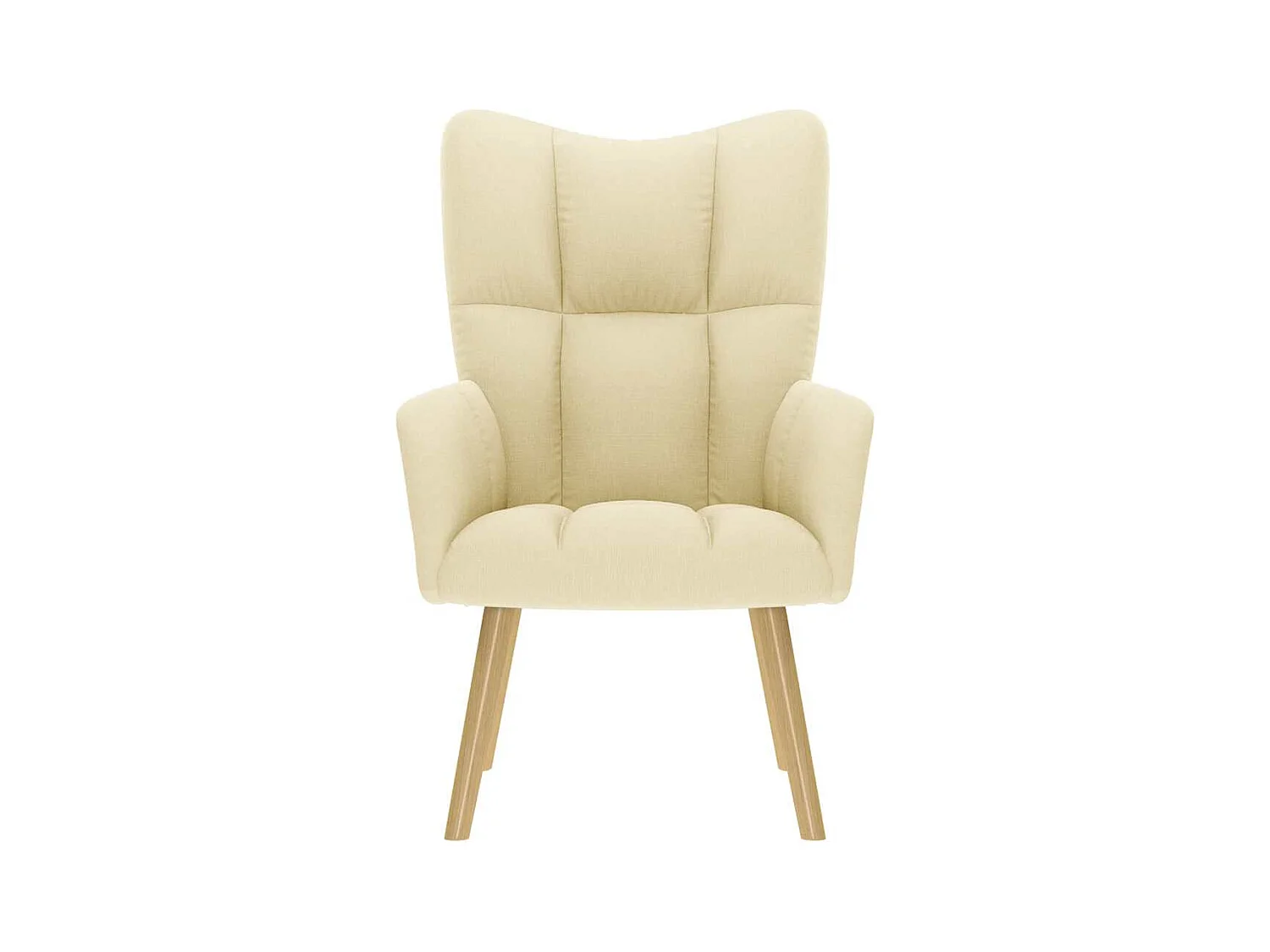 Sillón de relax | Silla de relax de tela color crema SHL3471