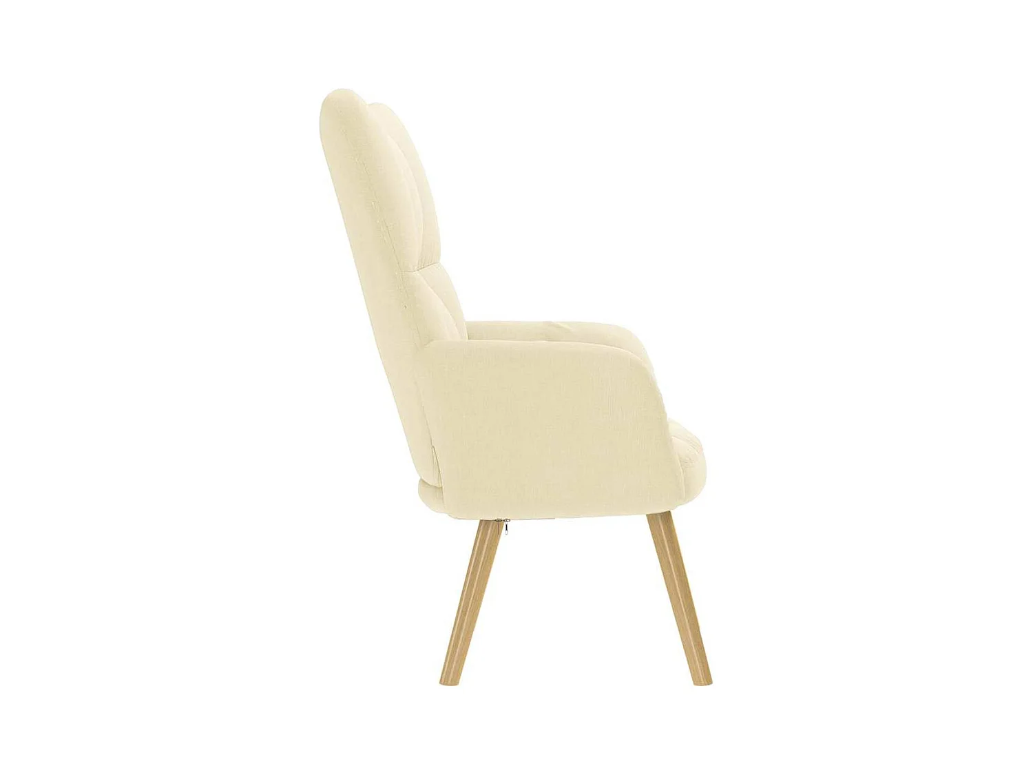 Sillón de relax | Silla de relax de tela color crema SHL3471