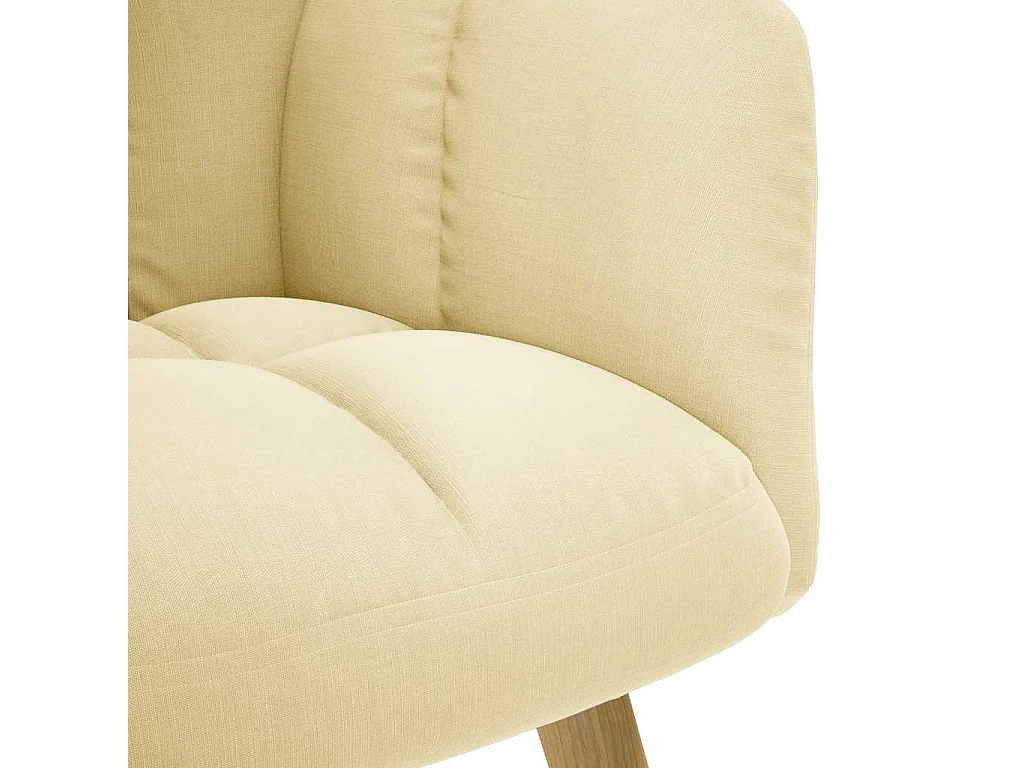 Sillón de relax | Silla de relax de tela color crema SHL3471